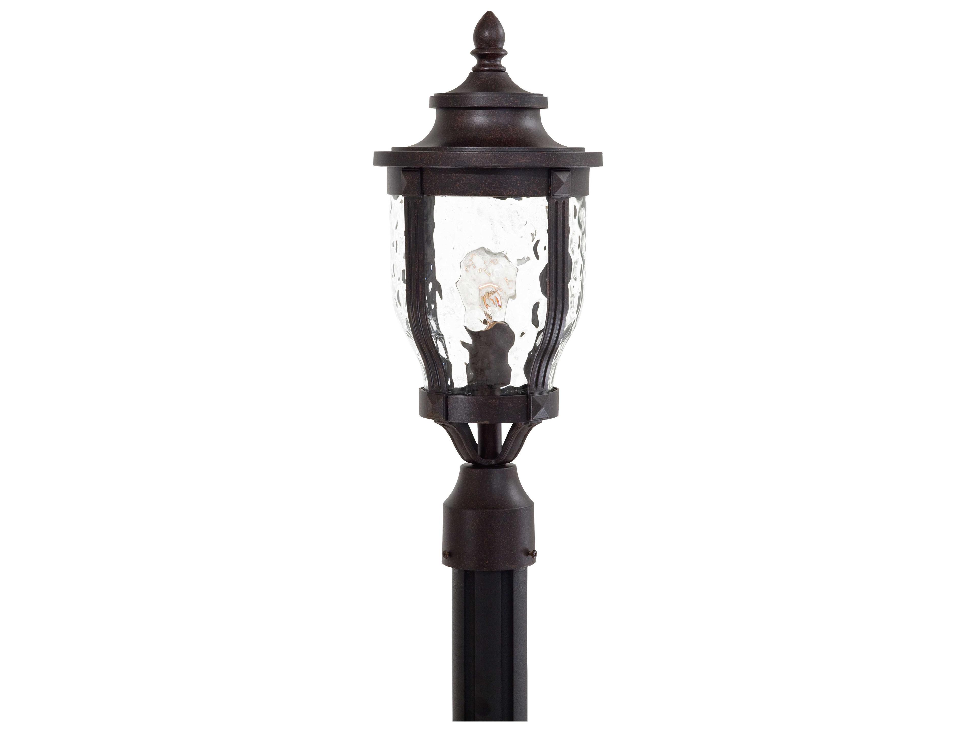 Minka Lavery Merrimack Glass Outdoor Post Light