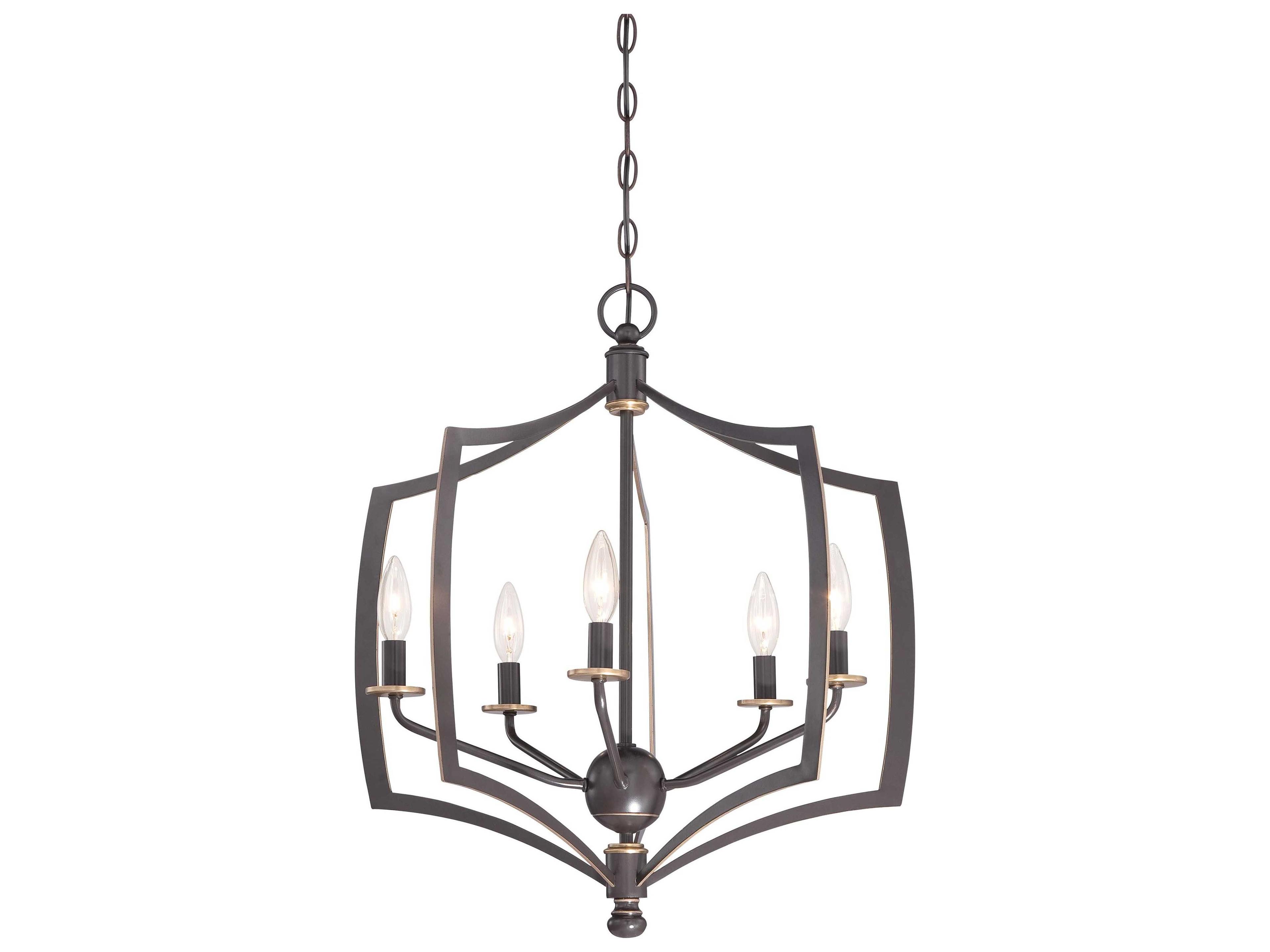 Middletown 5-Light Downton Bronze Gold Candelabra Chandelier