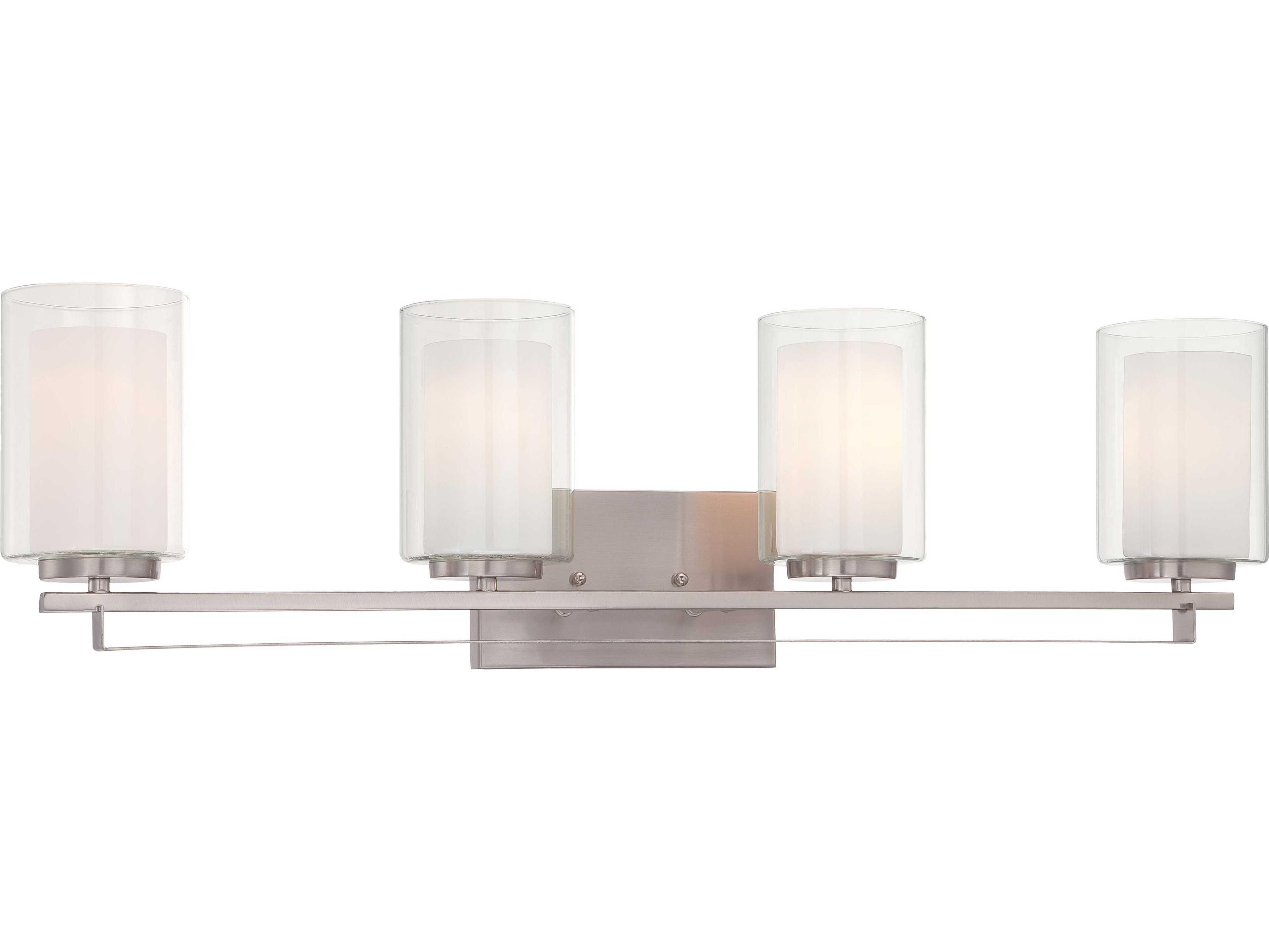 Parsons Studio Brushed Nickel Glass LED Vanity Light