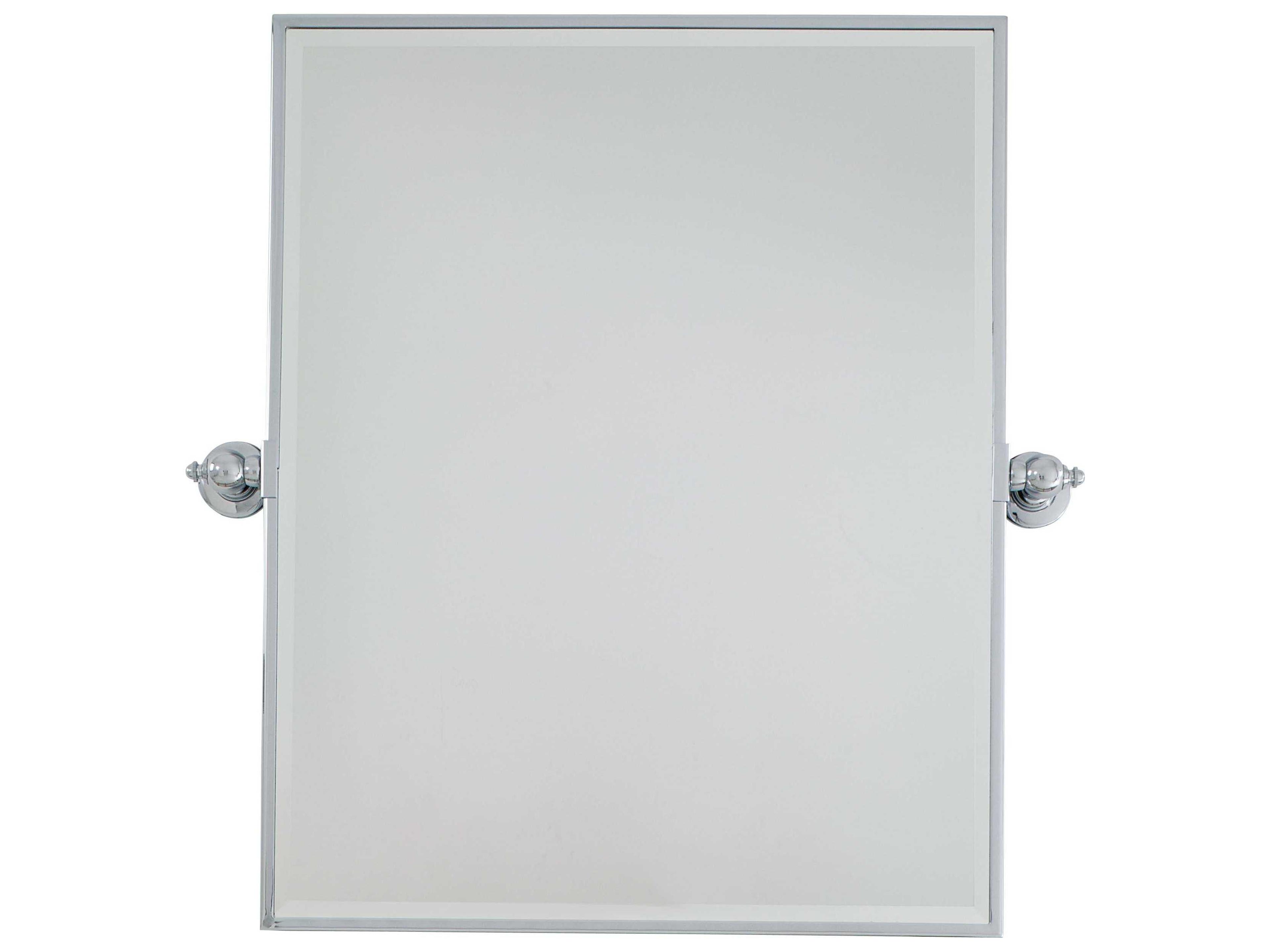 Pivoting Chrome Wall Mirror