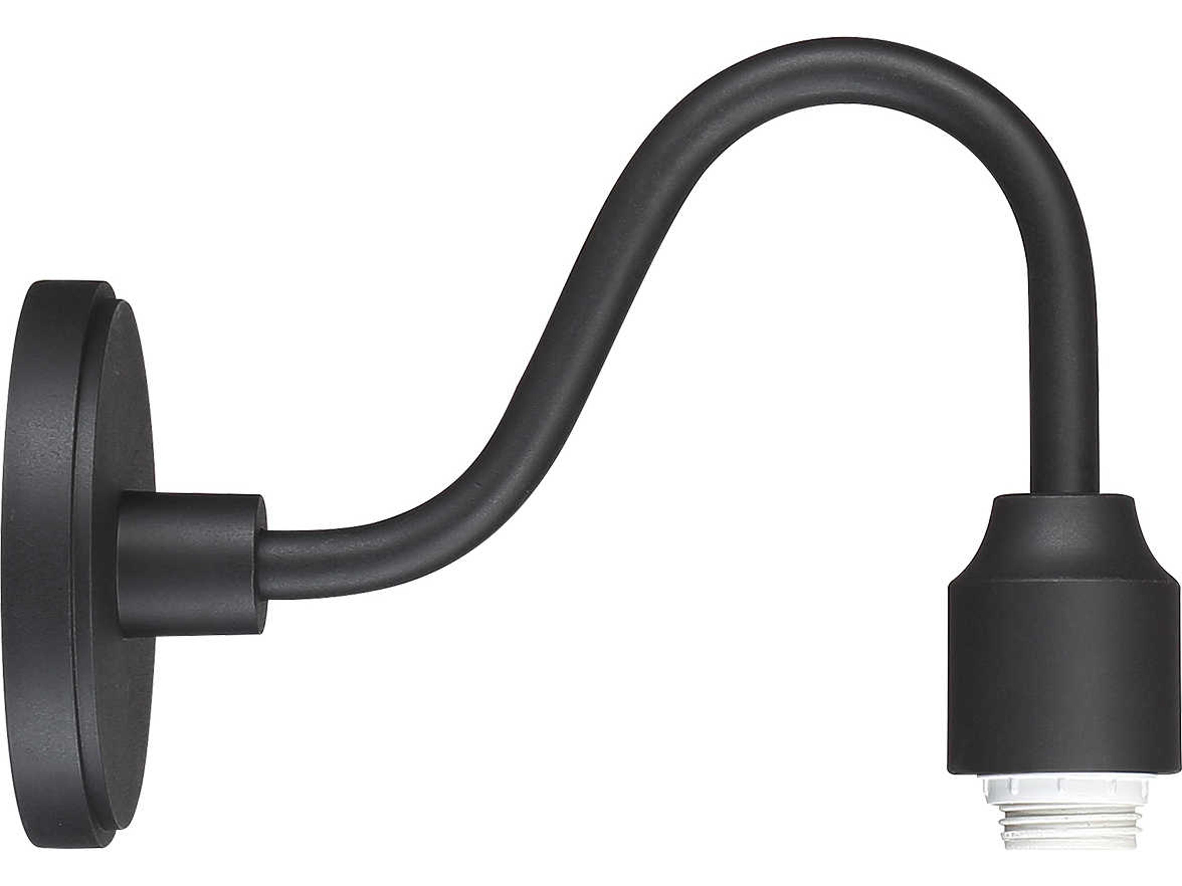 RLM Outdoor Wall Sconce Arm in Coal