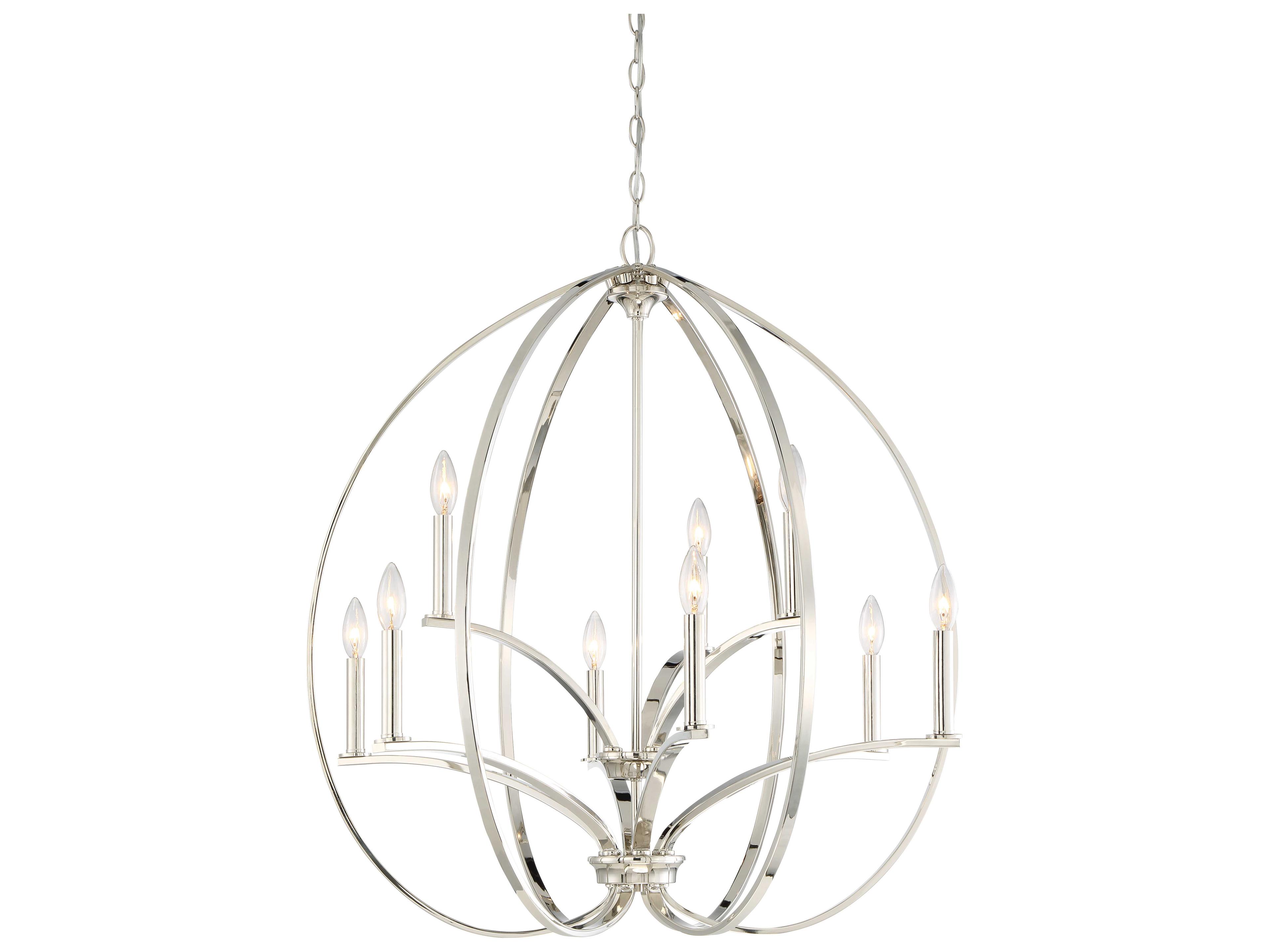Tilbury 9-Light Polished Nickel Candelabra Chandelier