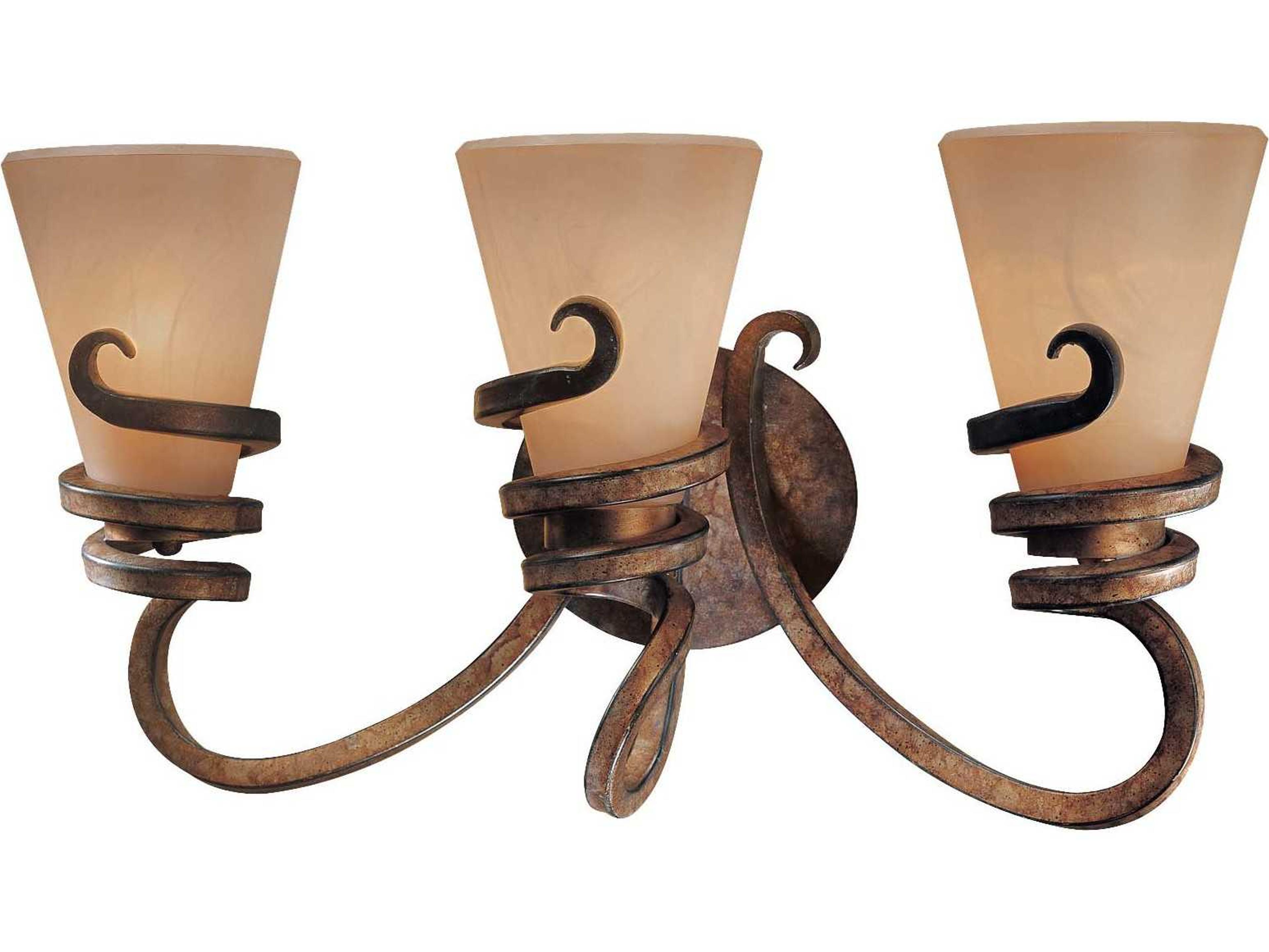 Tofino Bronze Glass Vanity Light