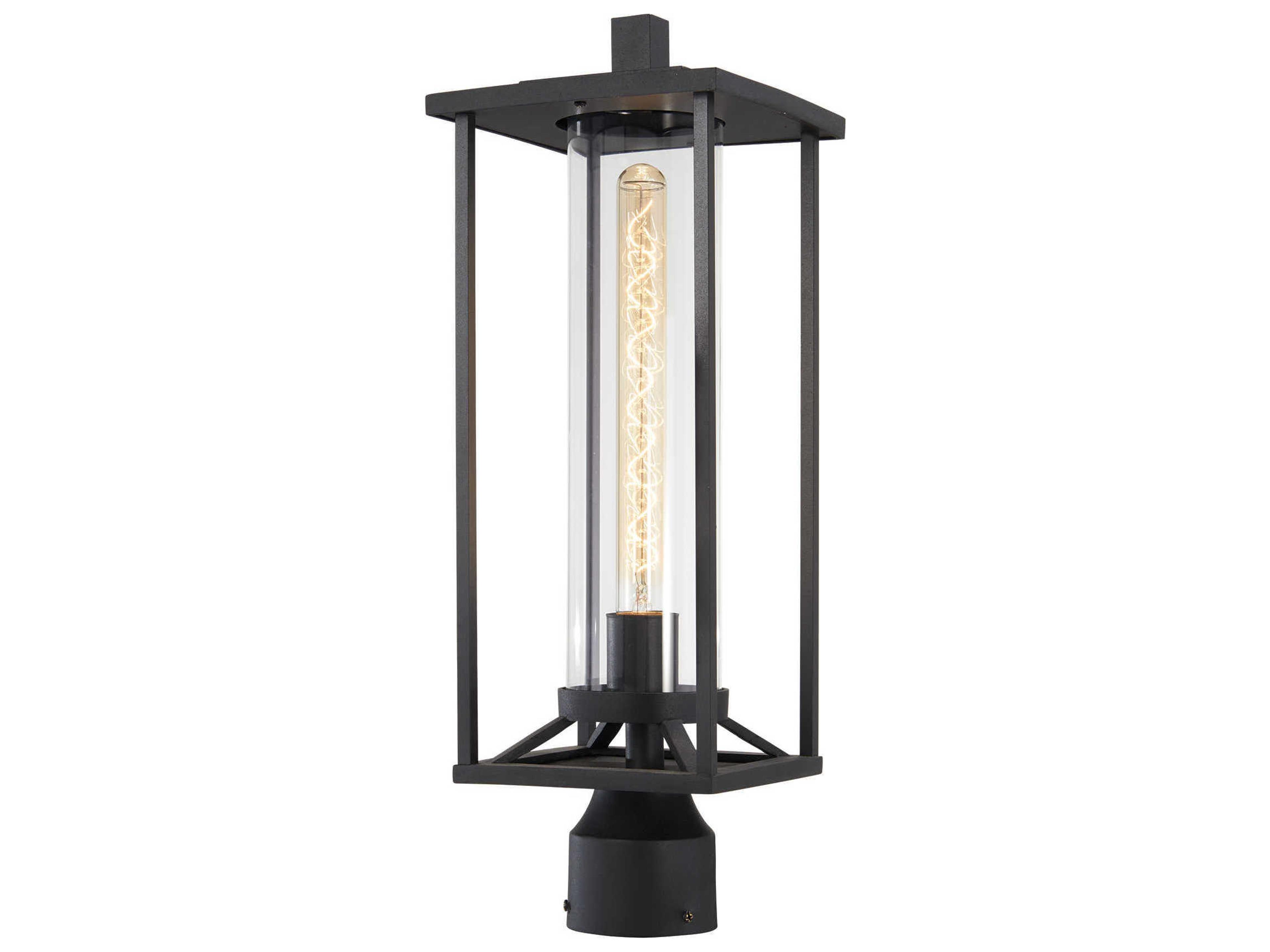 Minka Lavery Trescott Glass Outdoor Post Light