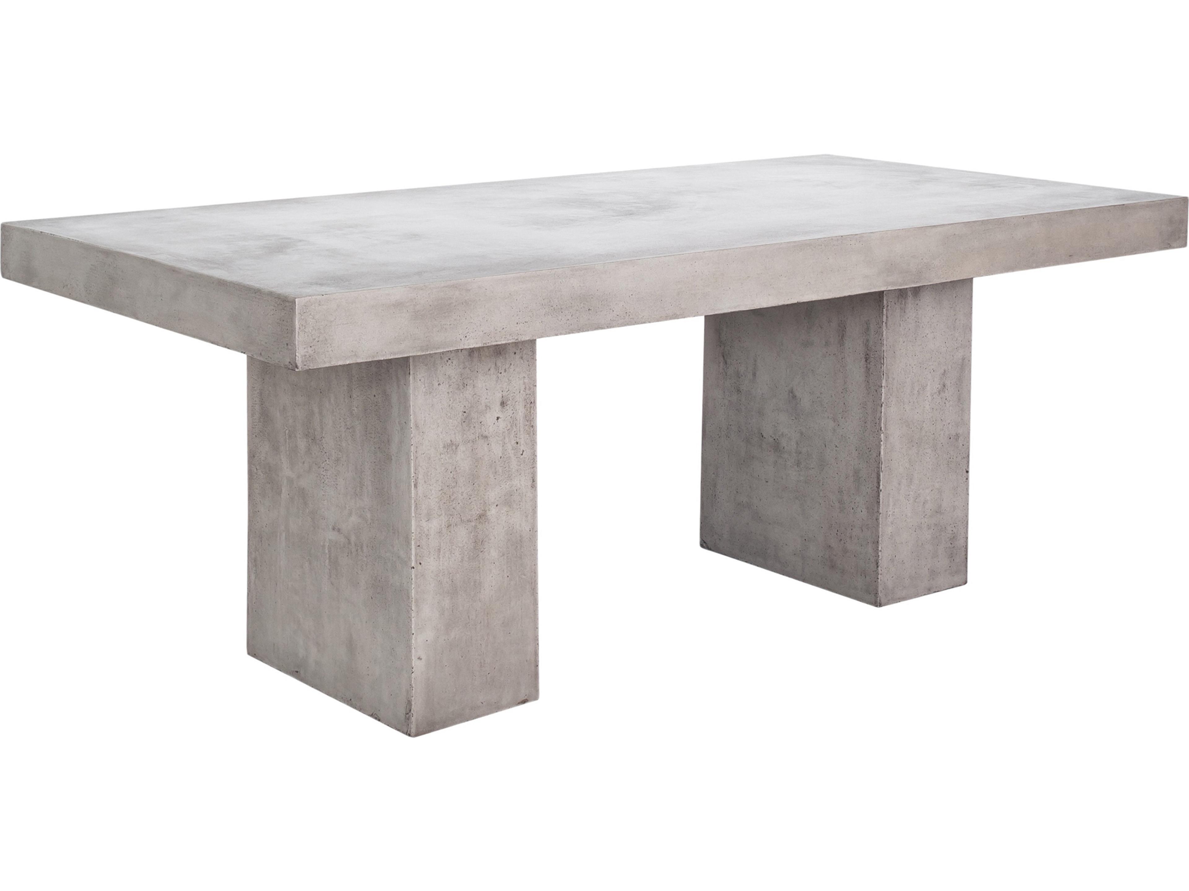 Aurelius Outdoor Dining Table Rectangular Concrete