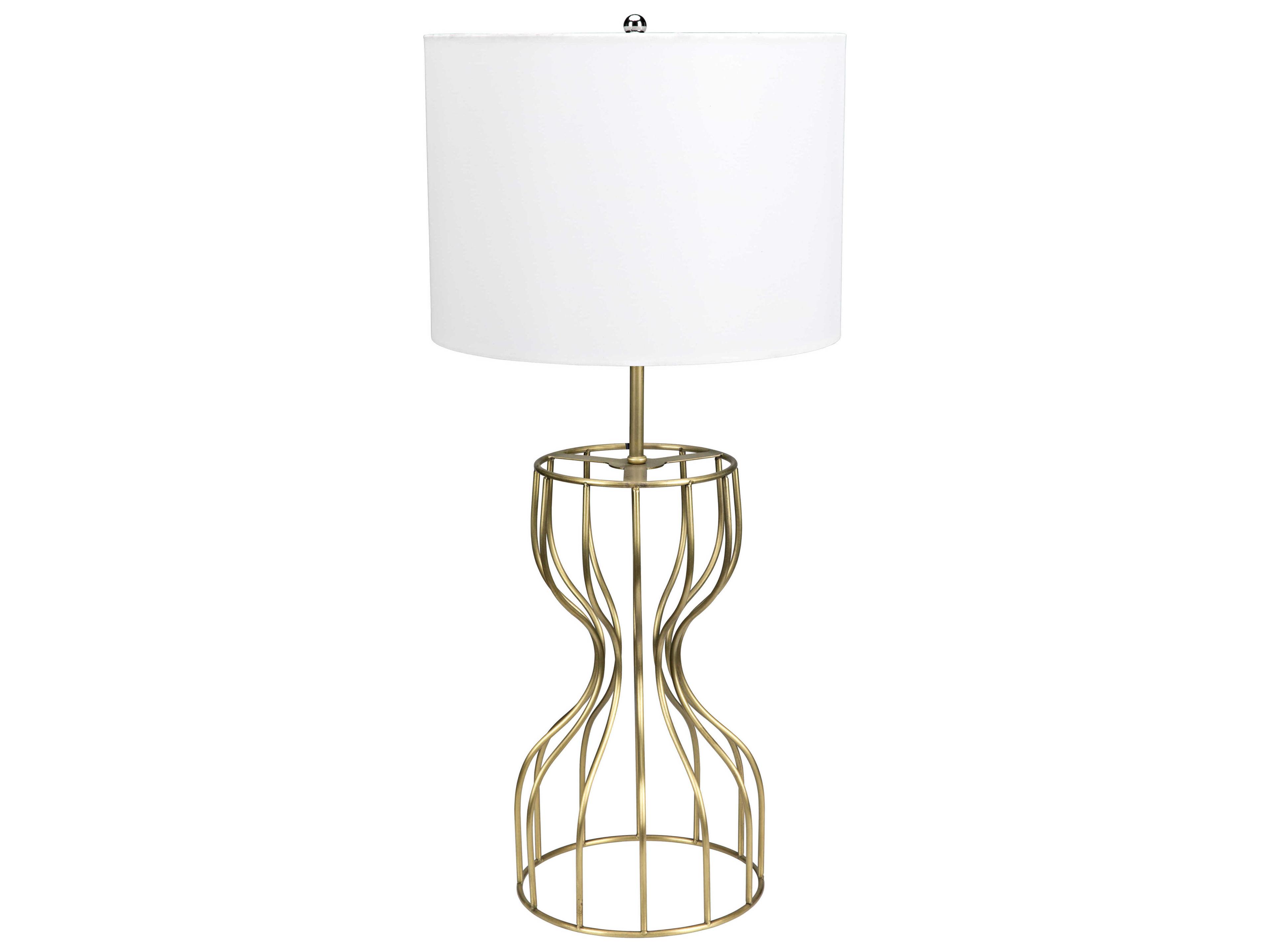 Perry Antique Brass Buffet Lamp