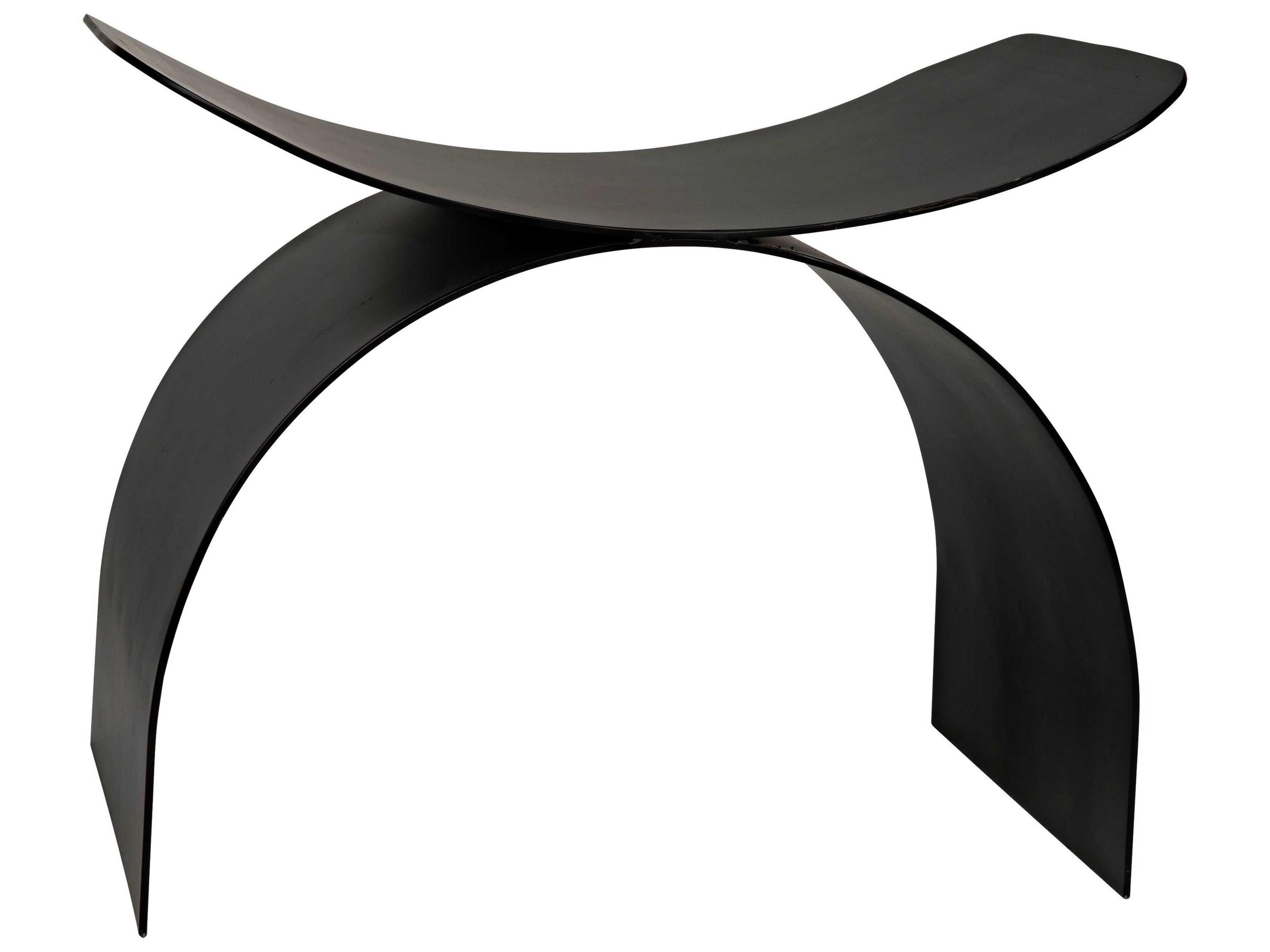 Black Metal Accent Stool