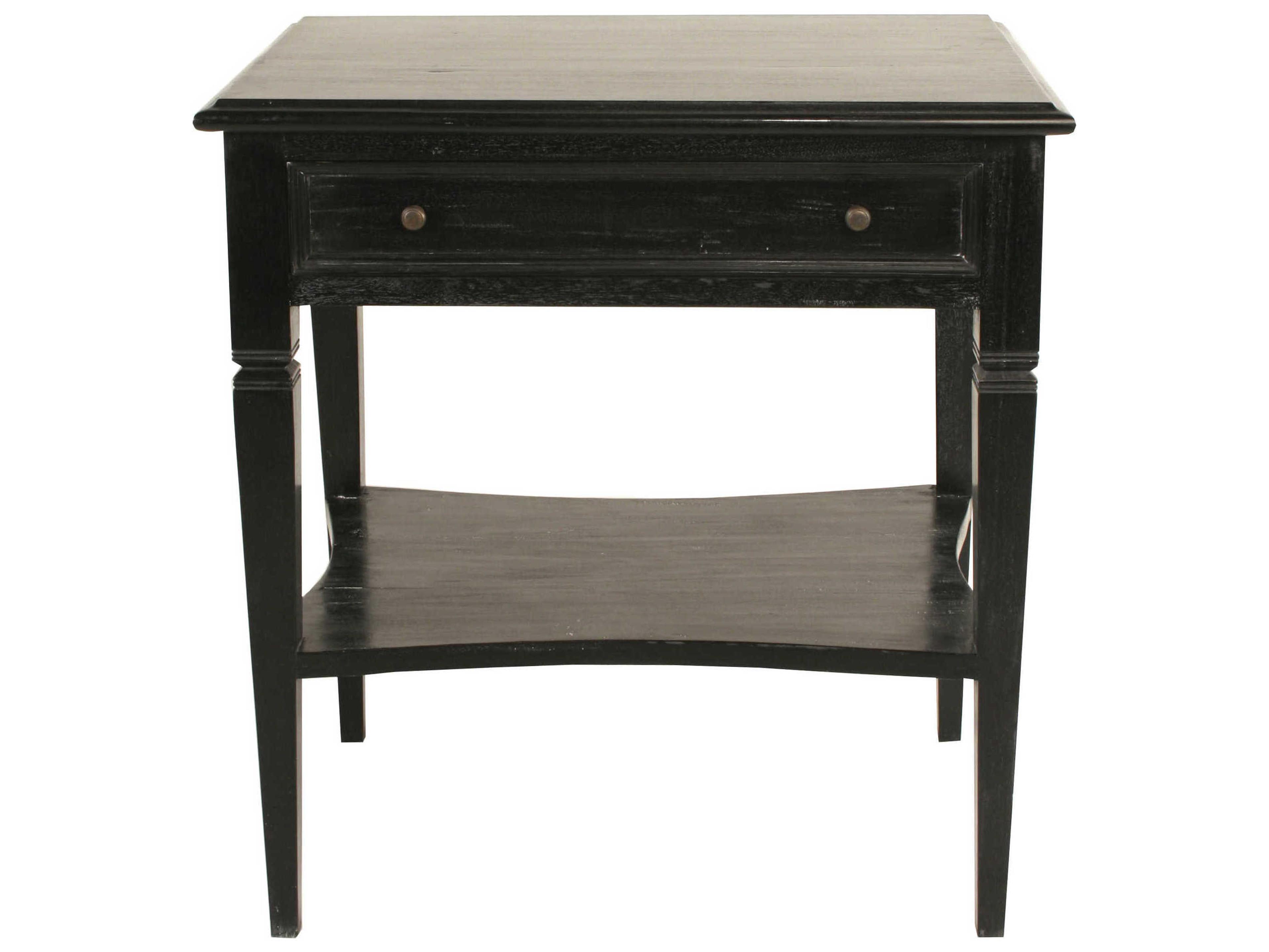 Oxford 1-Drawer Mahogany Wood Nightstand