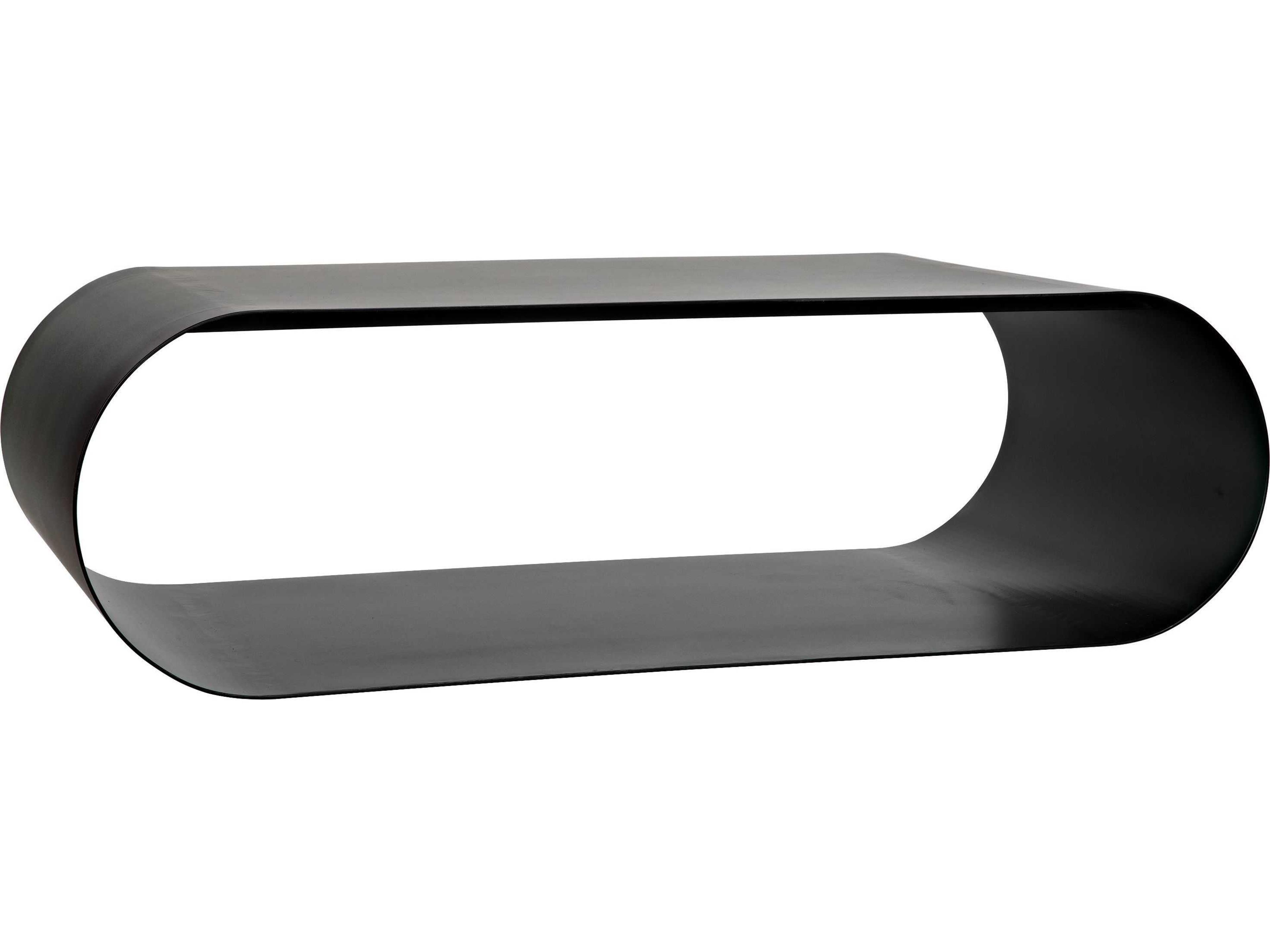 Rectangular Black Metal Coffee Table