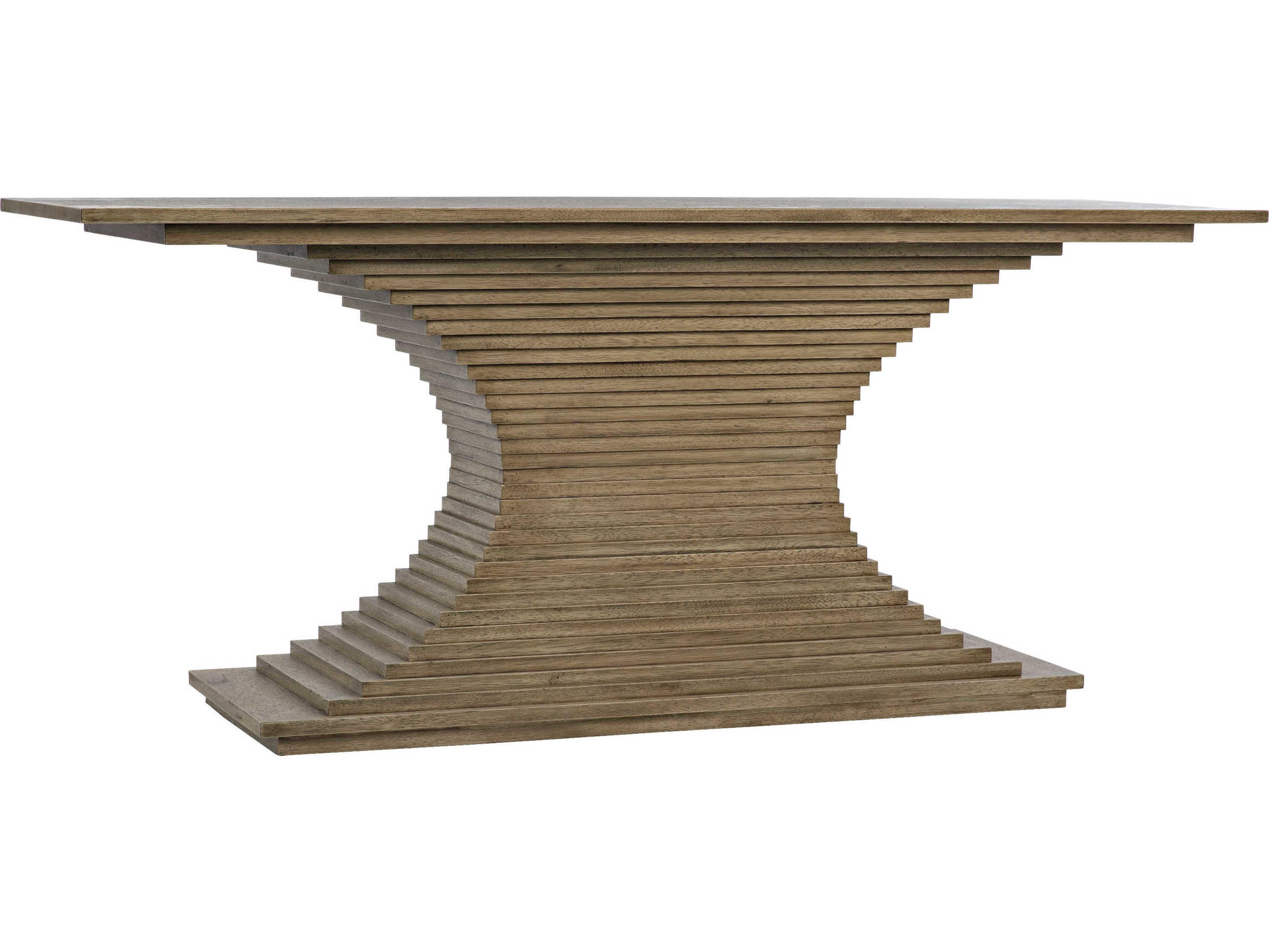 Rectangular Wood Bleached Walnut Console Table