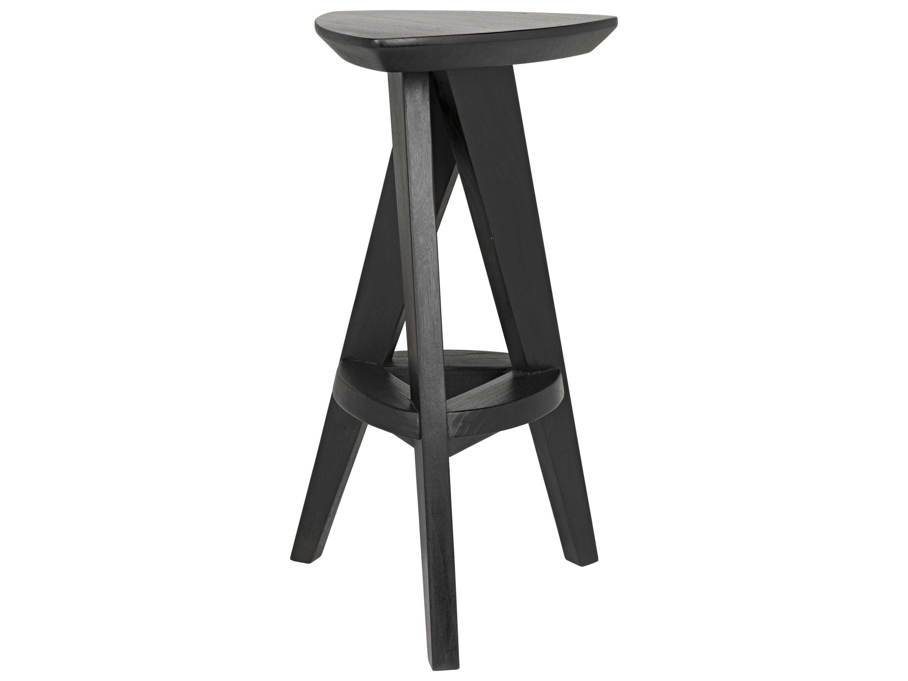Sungkai Wood Charcoal Black Counter Stool