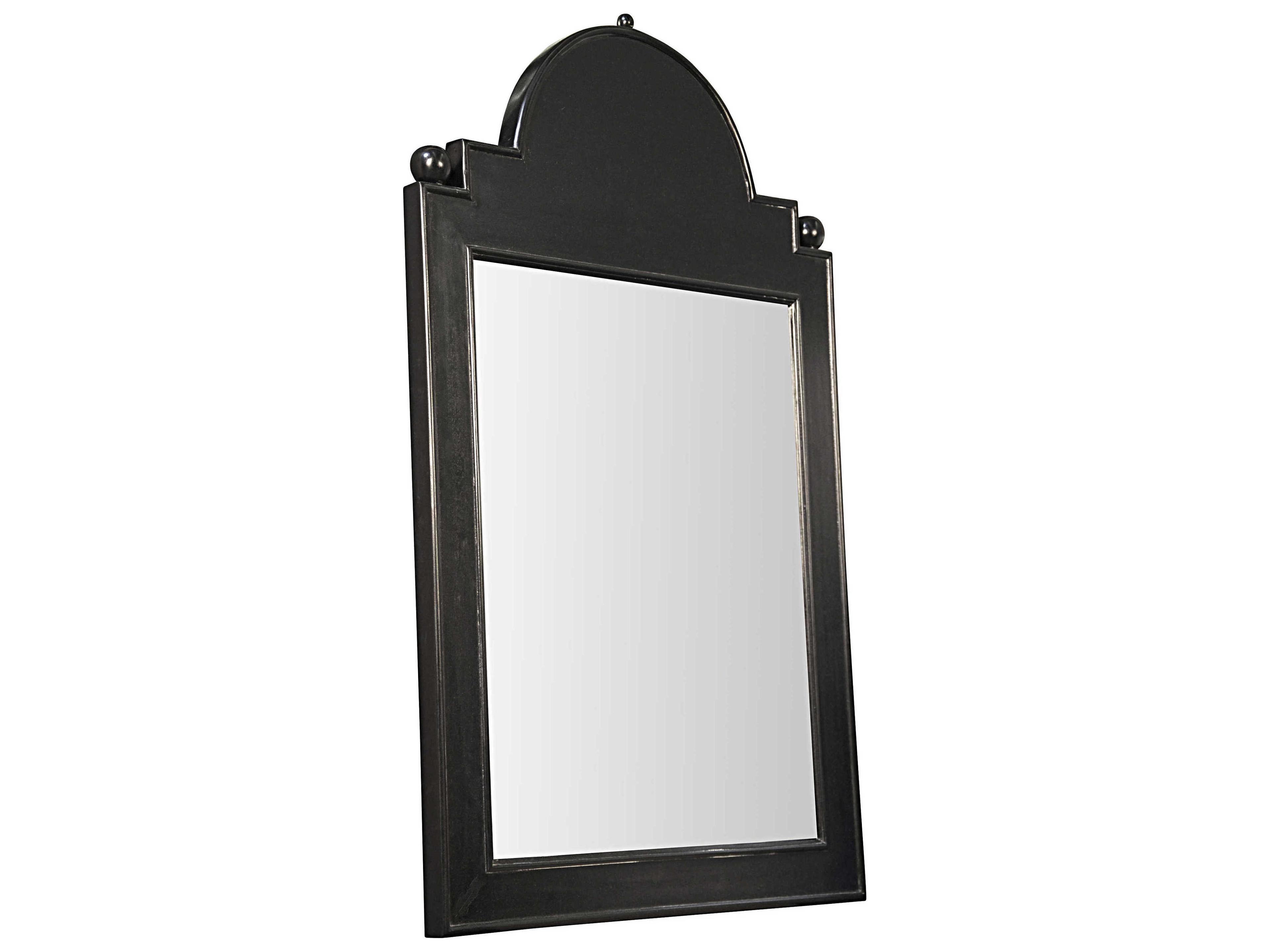 Jess Hand Rubbed Black Rectangular Wall Mirror