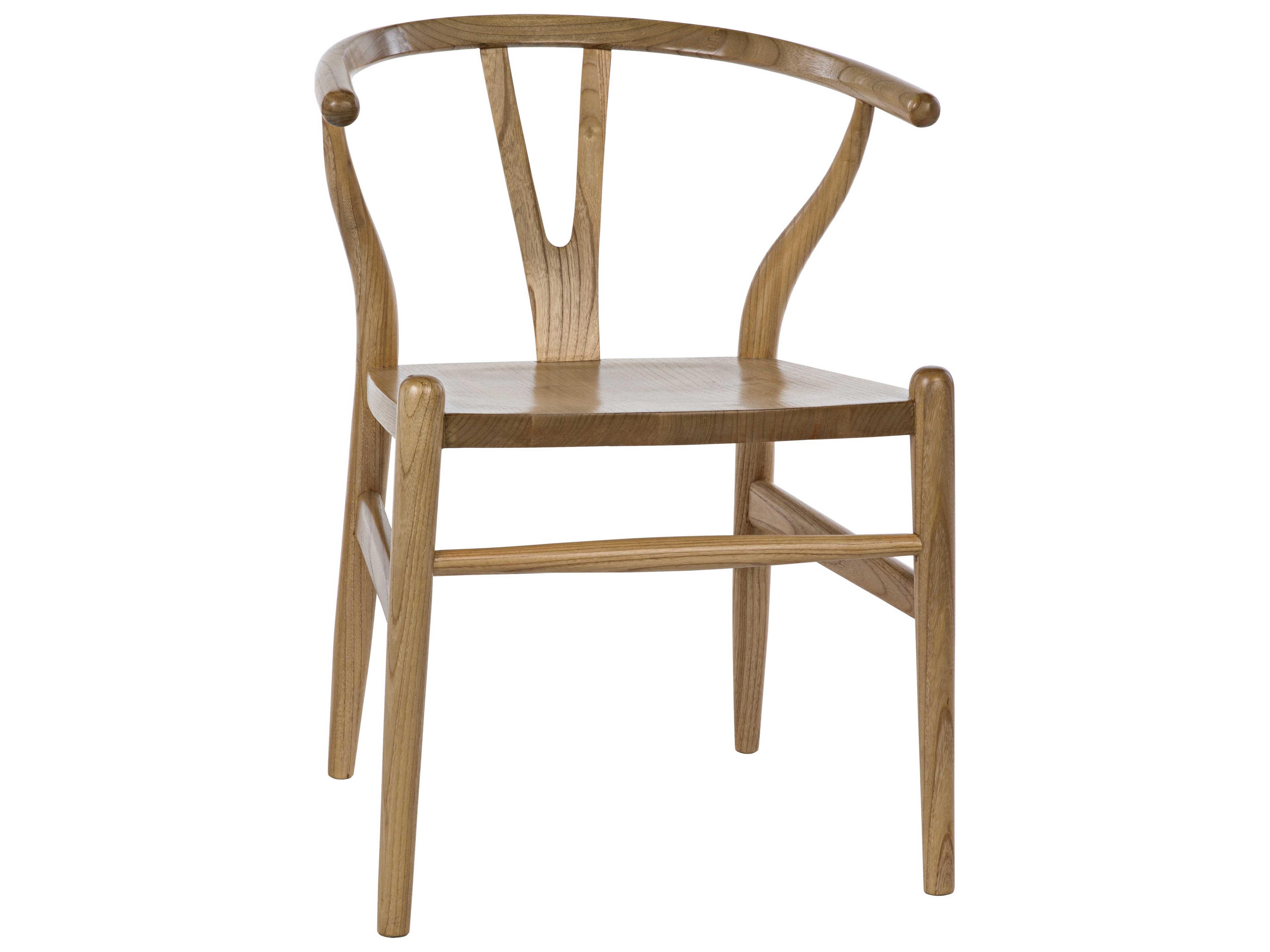 Noir Zola Sungkai Wood Brown Side Dining Chair