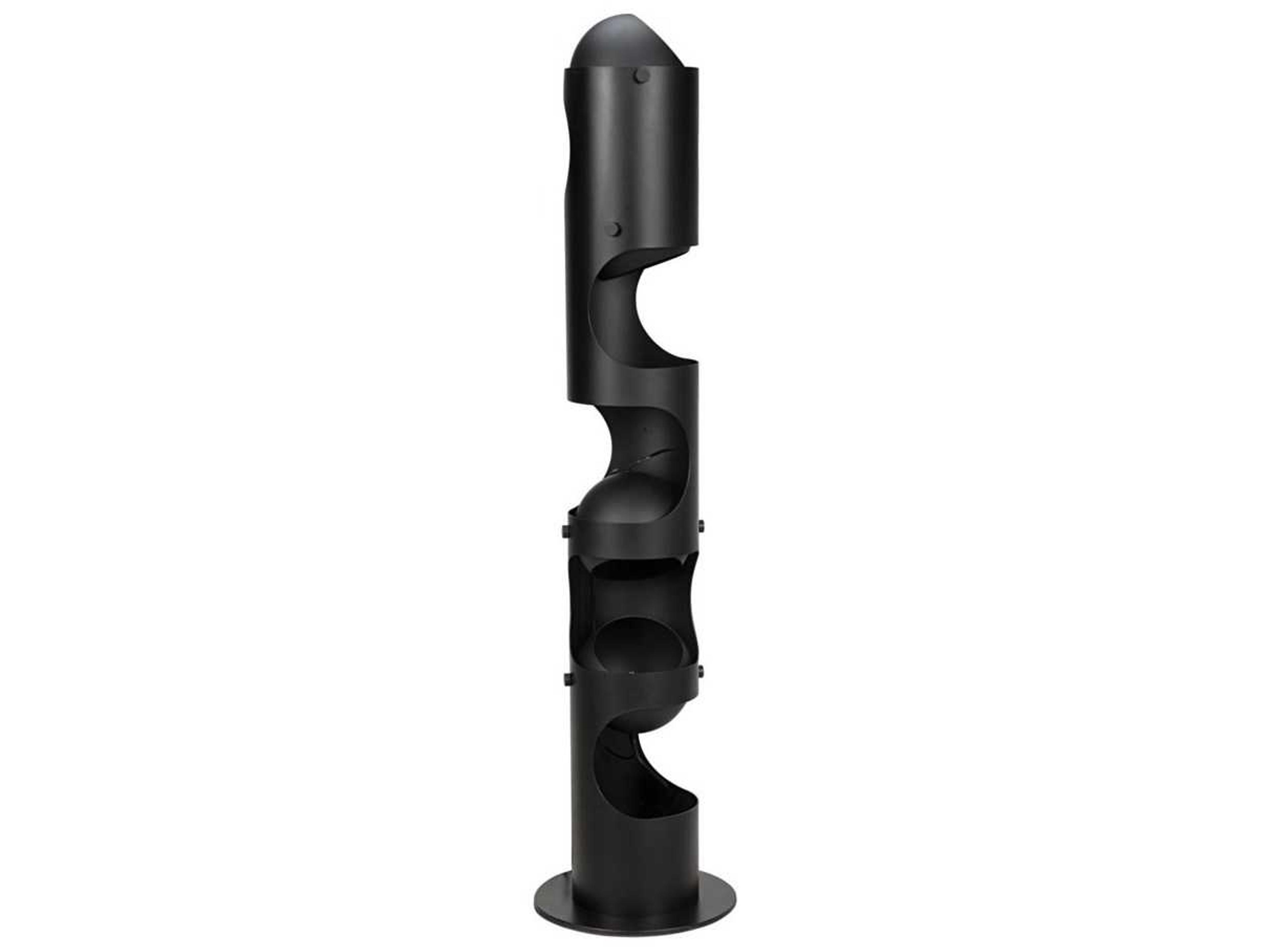 Columna Matte Black Floor Lamp