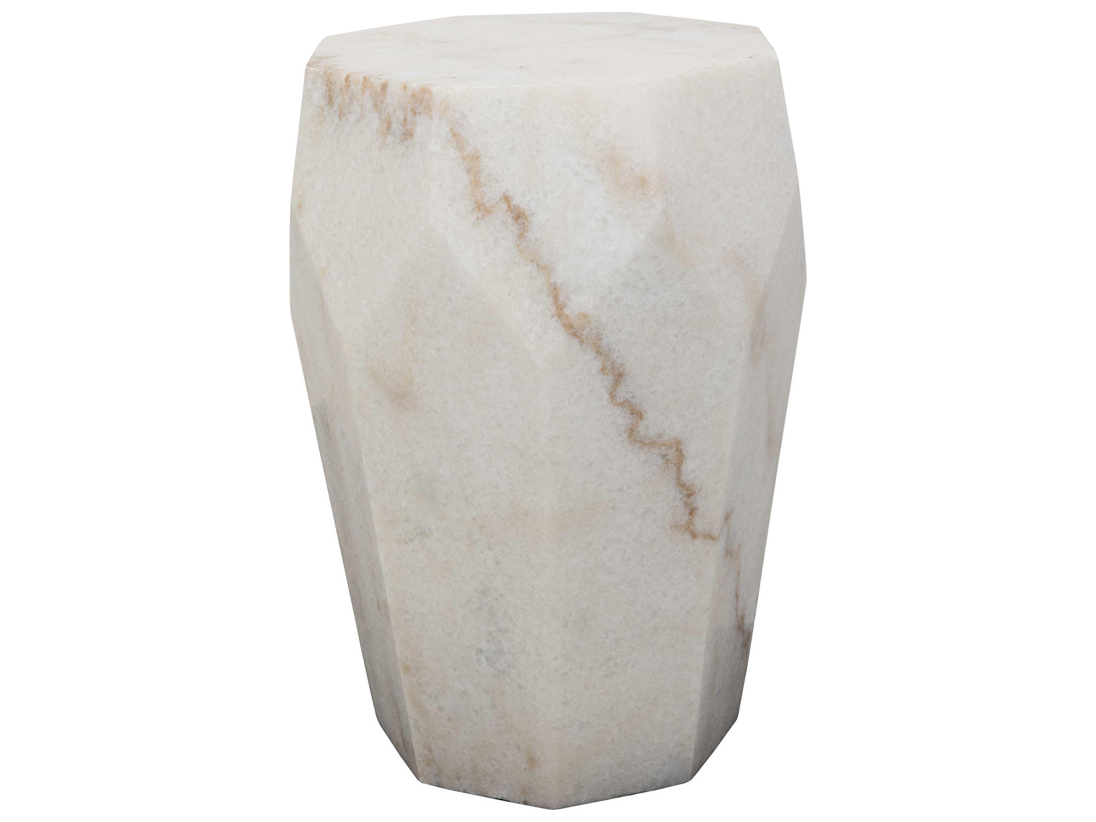 Living Room Accents Octagon Marble Lightly Sealed End Table