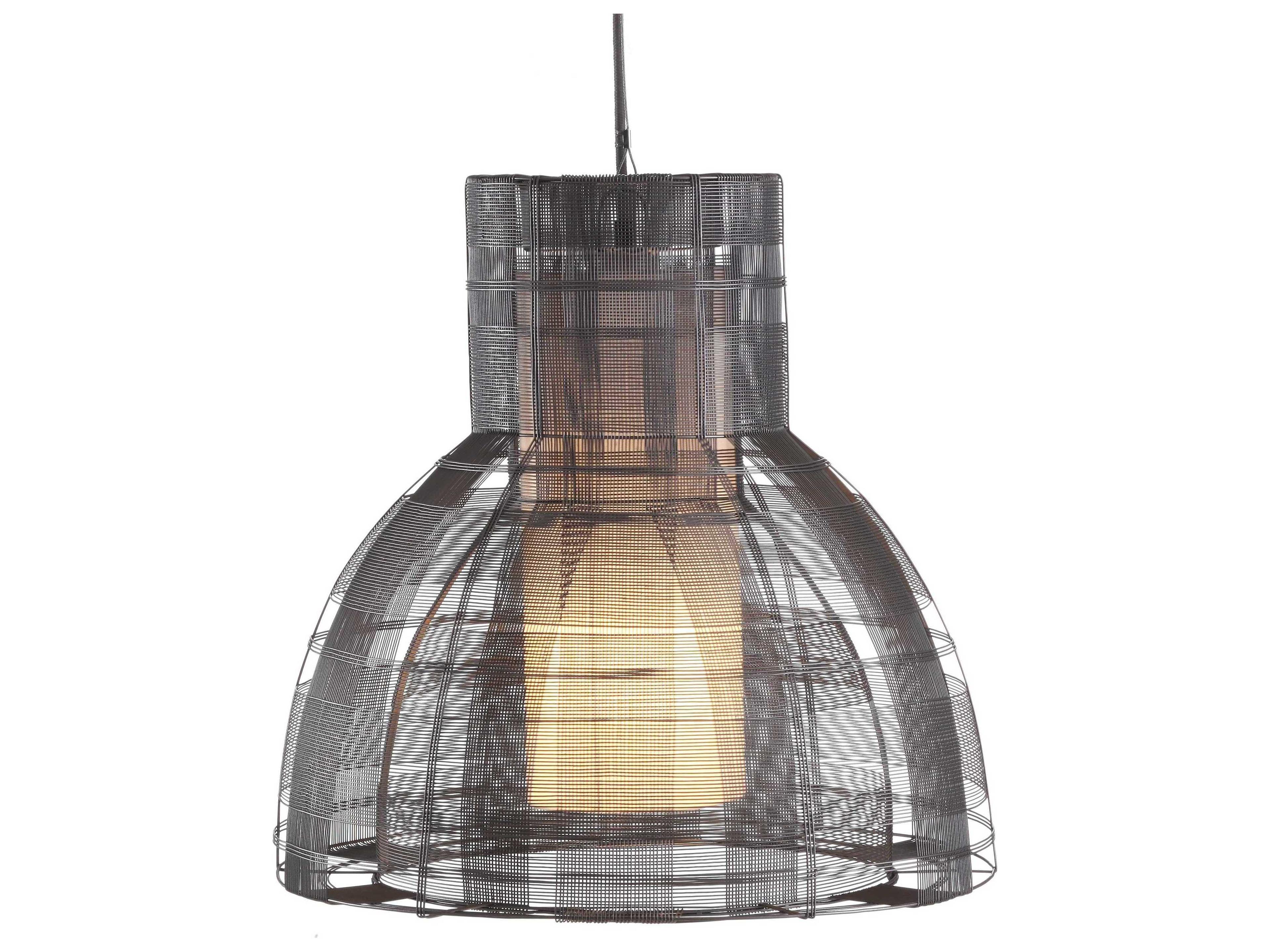 Urbana Large Pendant in Dark Grey Galvanized Iron
