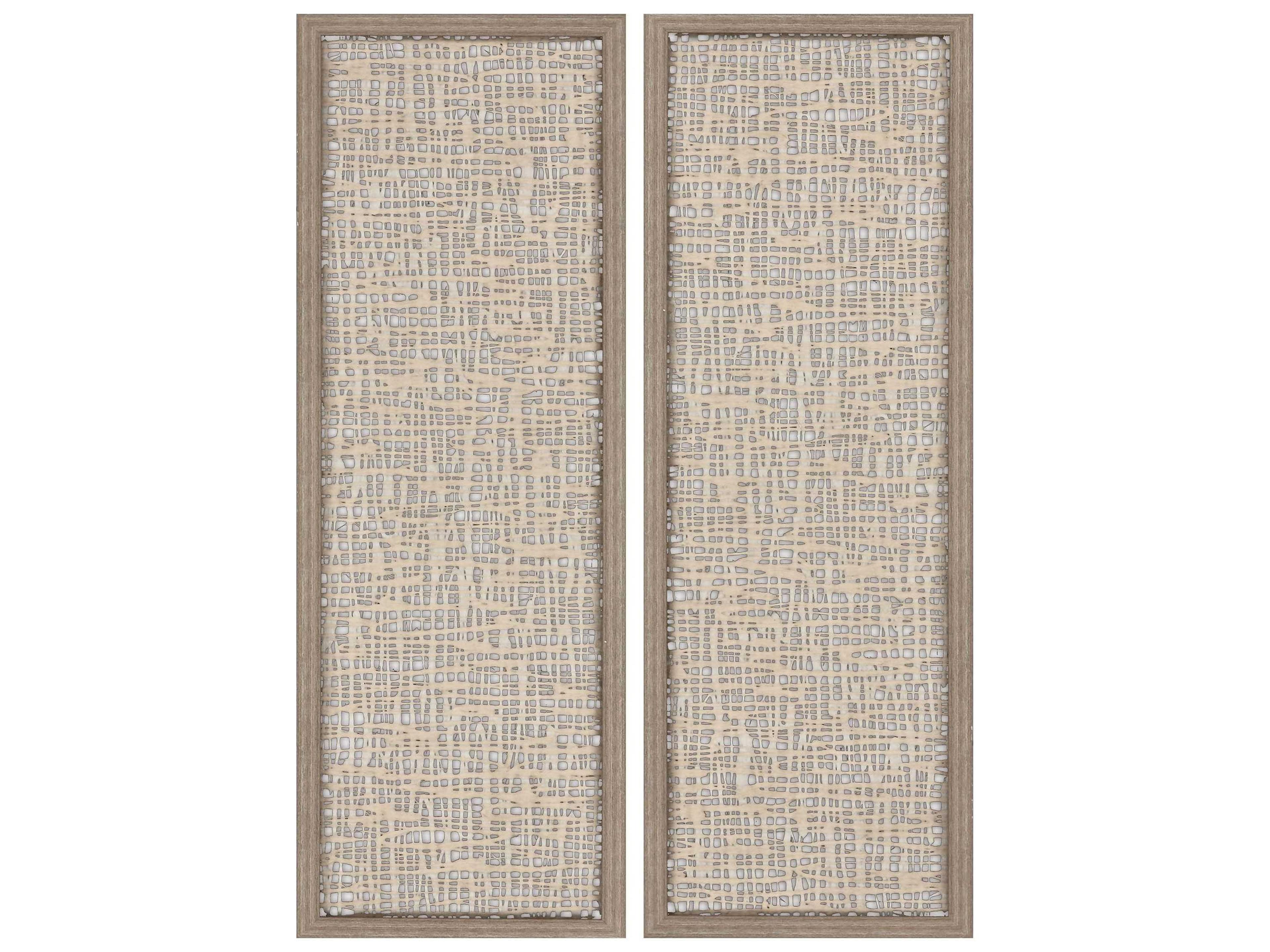 Naturals Natural Texture Canvas Wall Art Set of 2