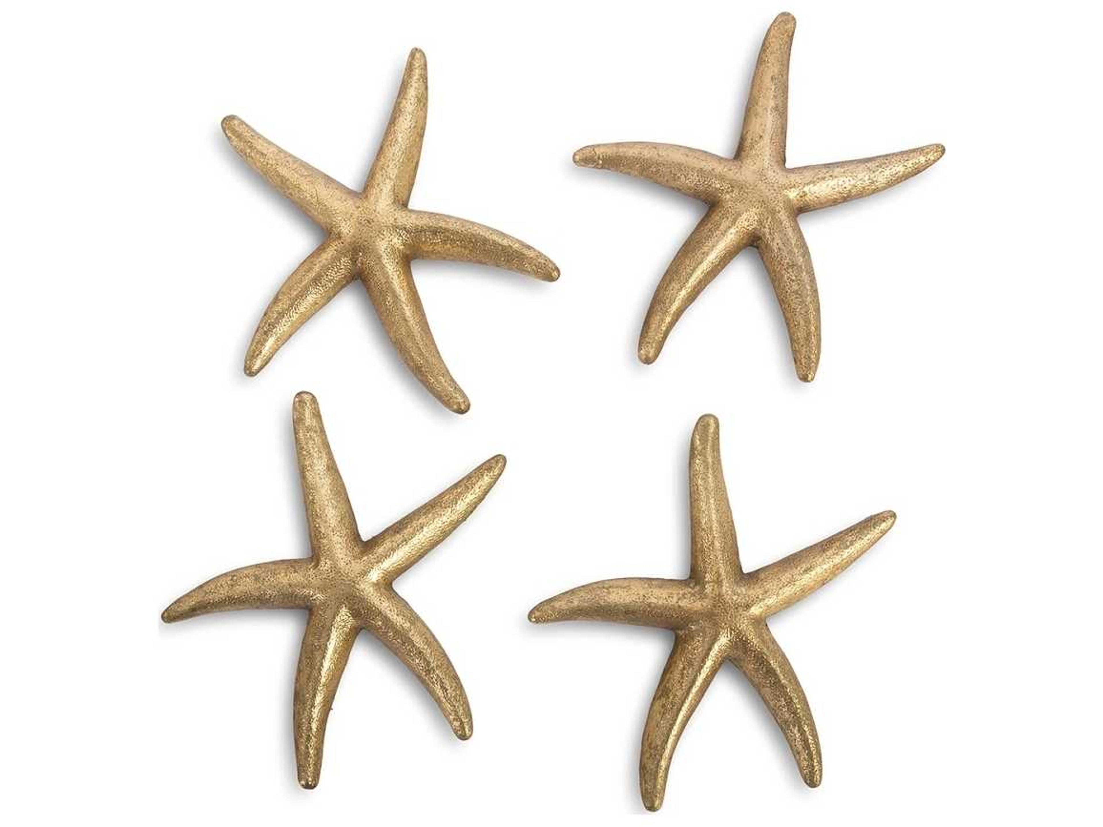 Gold Leaf 10" Starfish 3D Wall Art
