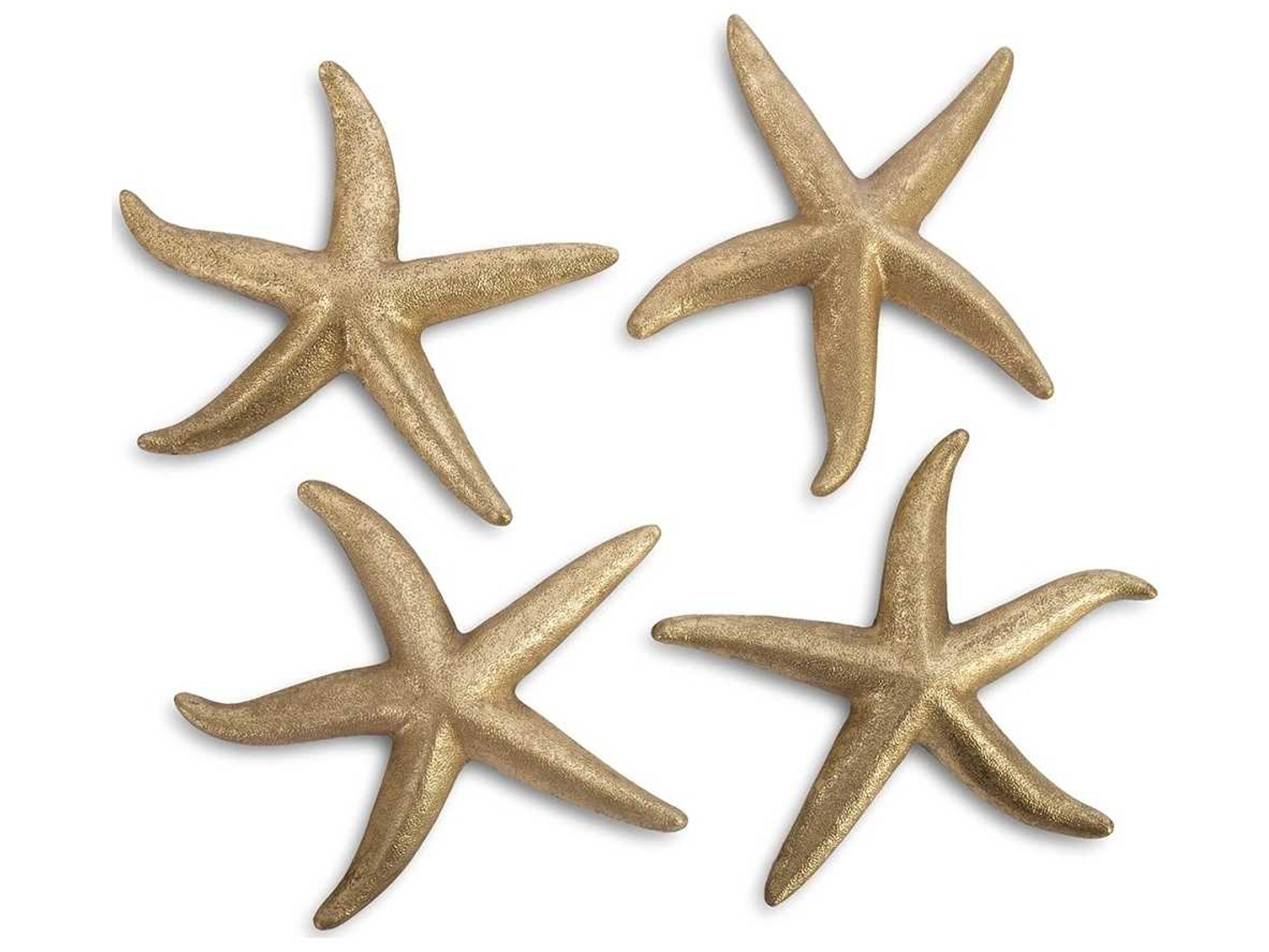 Gold Leaf 14" Starfish 3D Wall Art