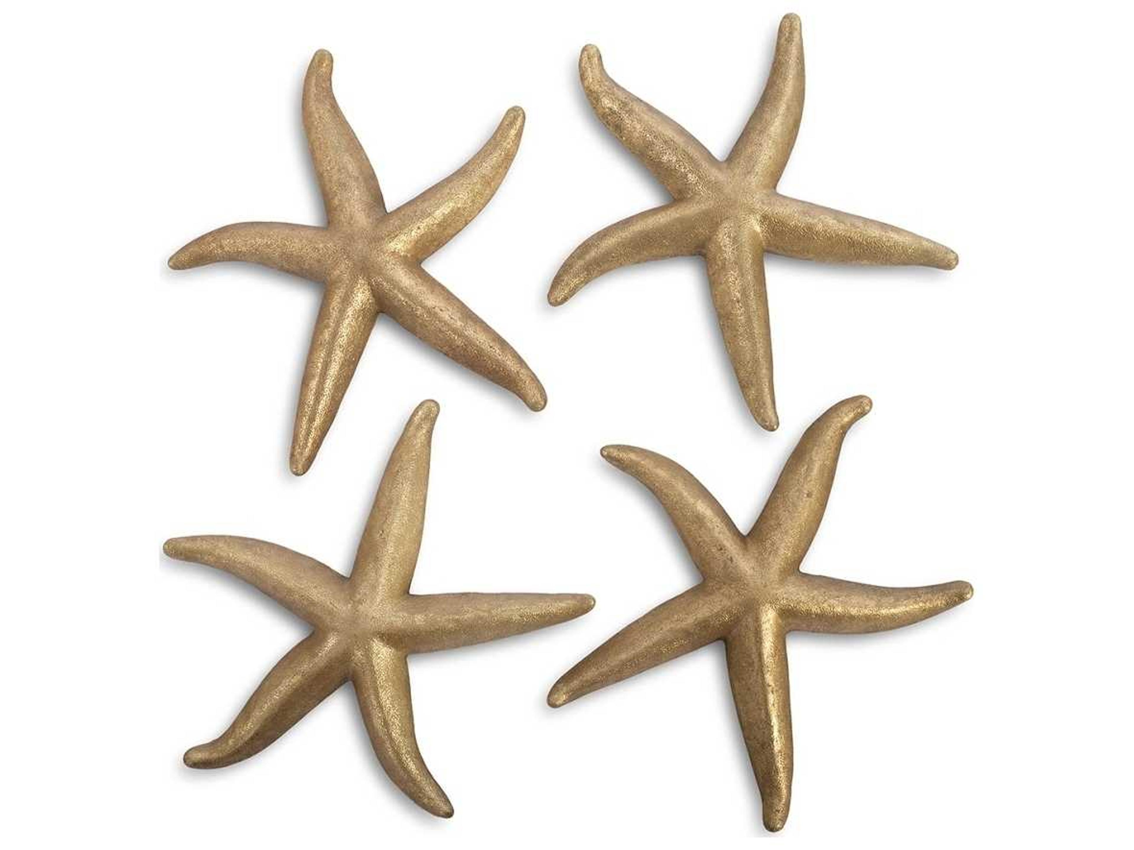 Gold Leaf 22" Starfish 3D Wall Art