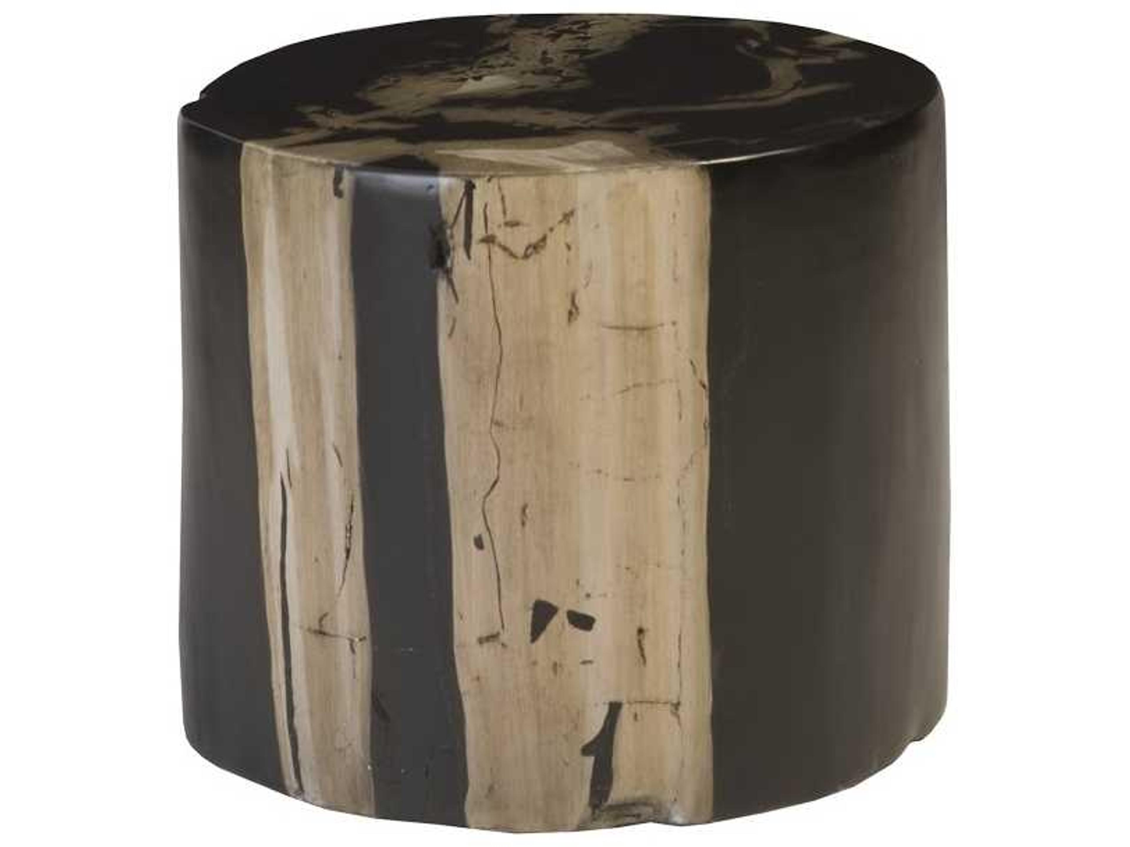 Cast Naturals Brown Accent Stool Modern Organic