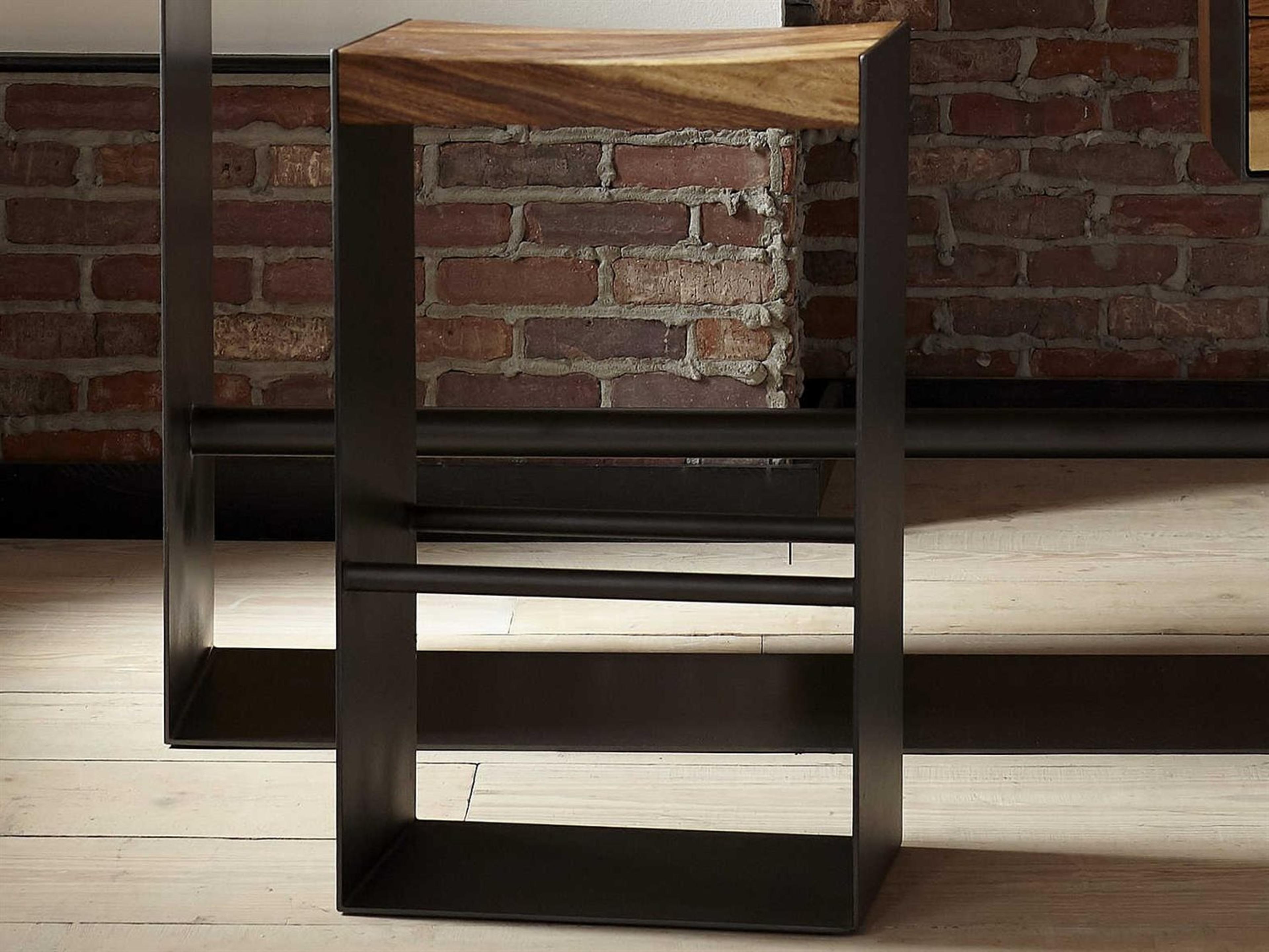 Phillips Collection Natural Acacia Wood Bar Stool