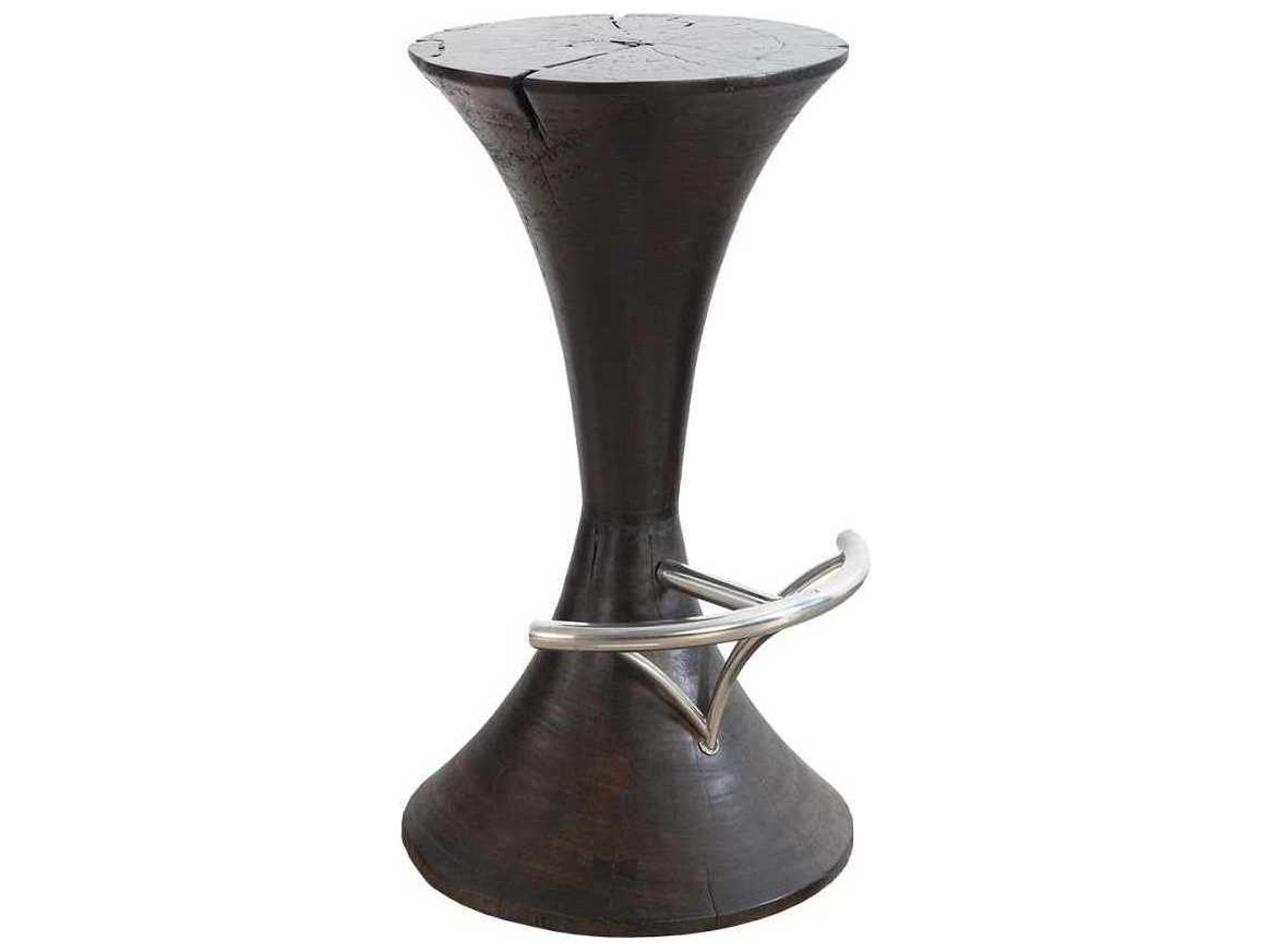 Butterfly Black Mango Wood Bar Stool