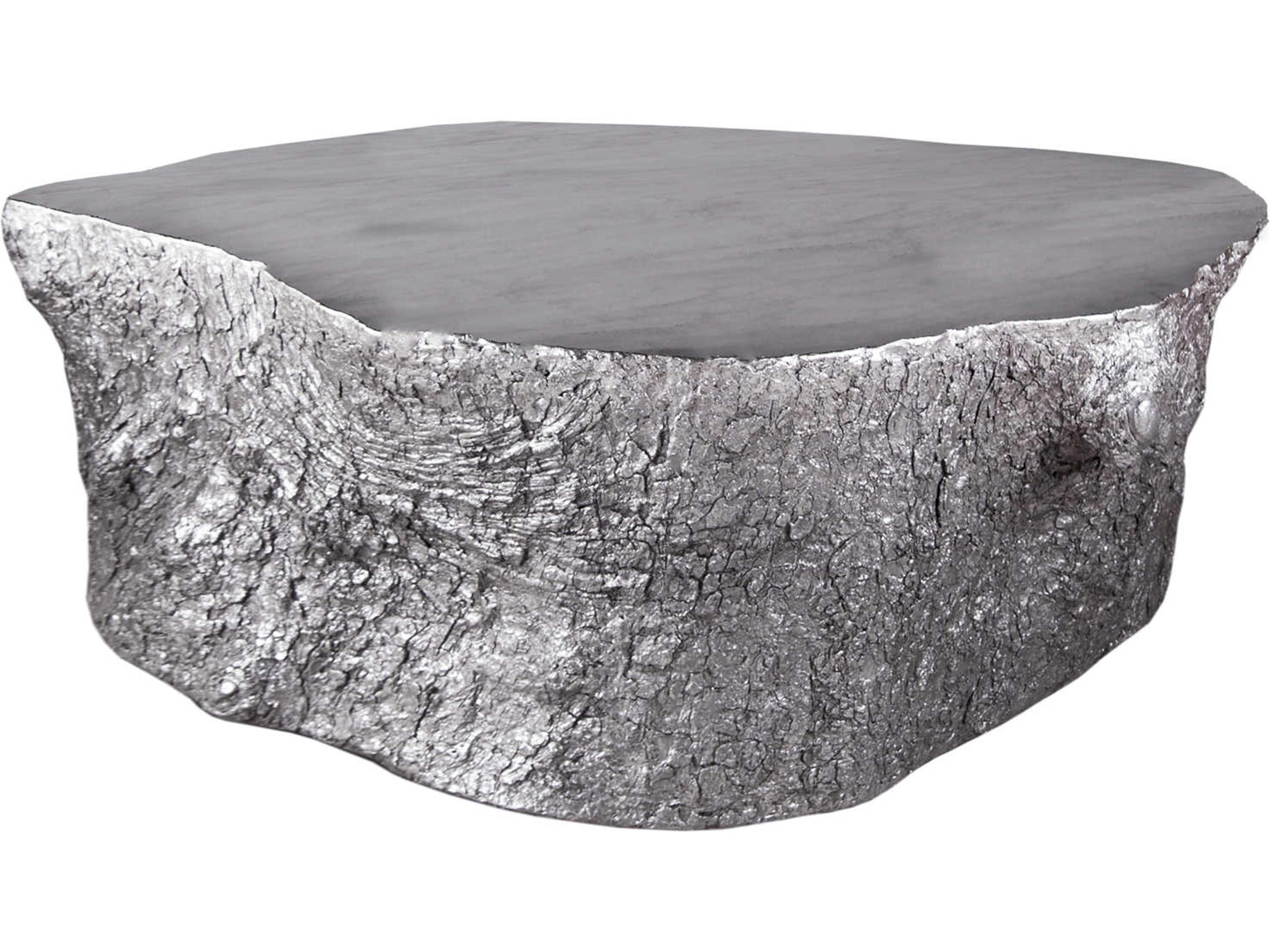 Luxecor Flow Silver Leaf Coffee Table
