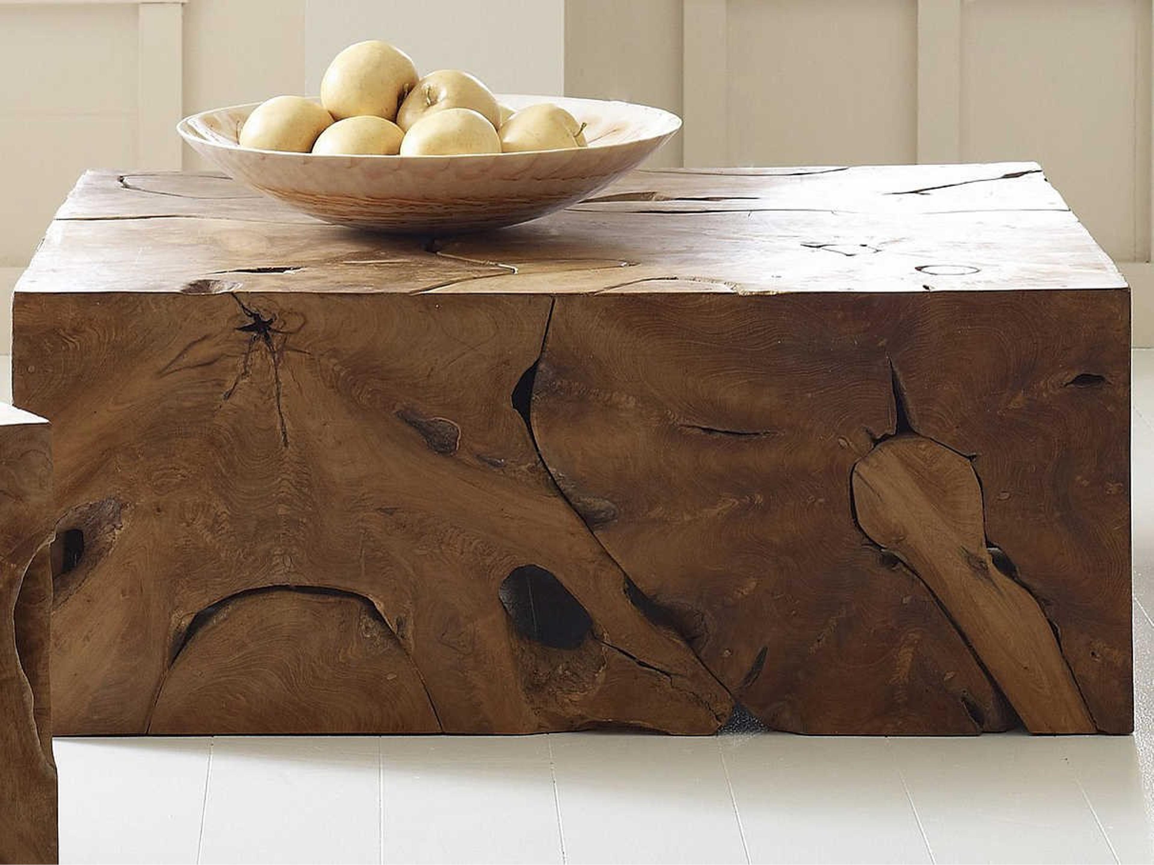 Phillips Collection Rectangular Wood Natural Coffee Table