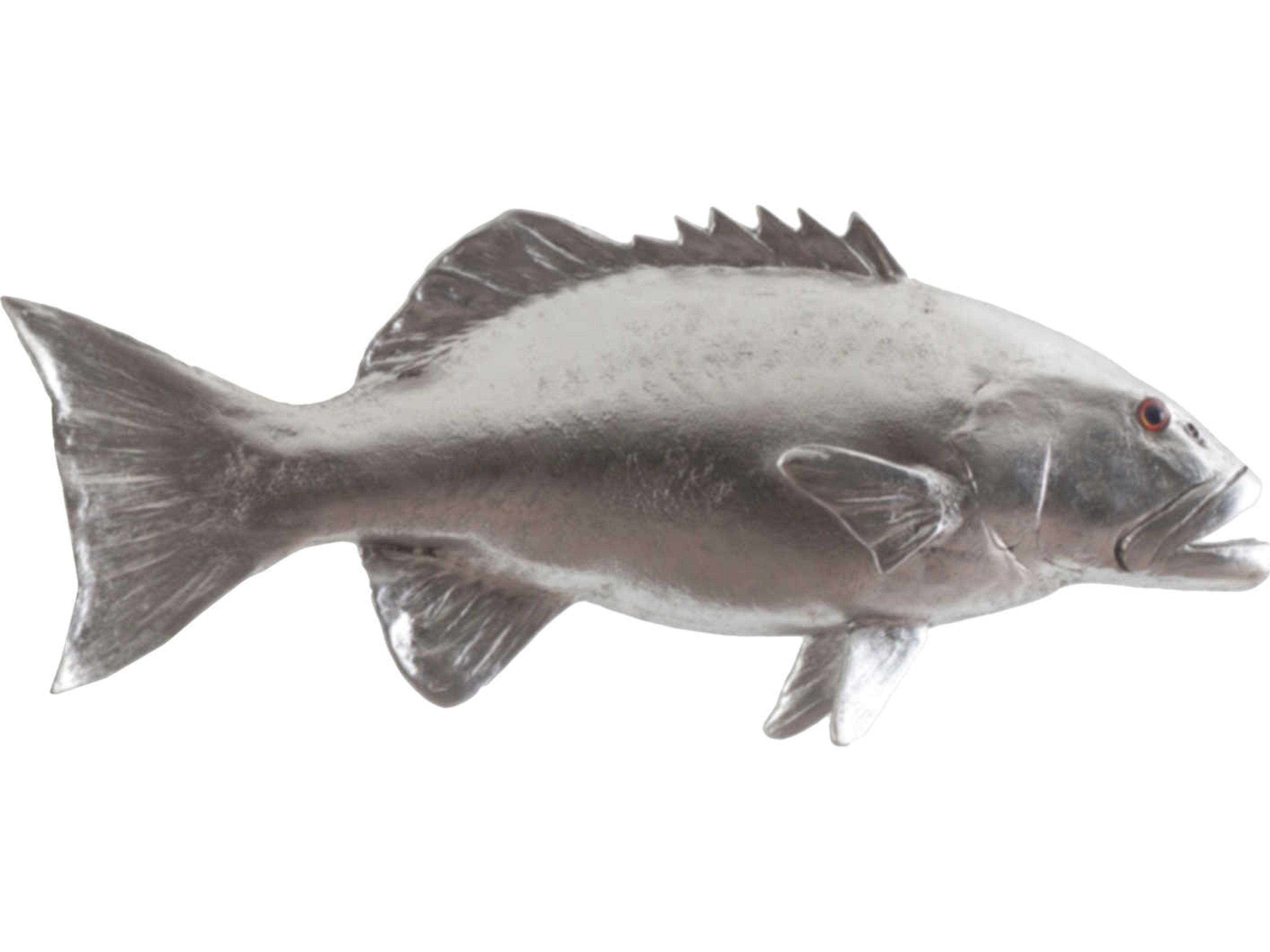 Silver Leaf Coral Trout Fish 3D Wall Art