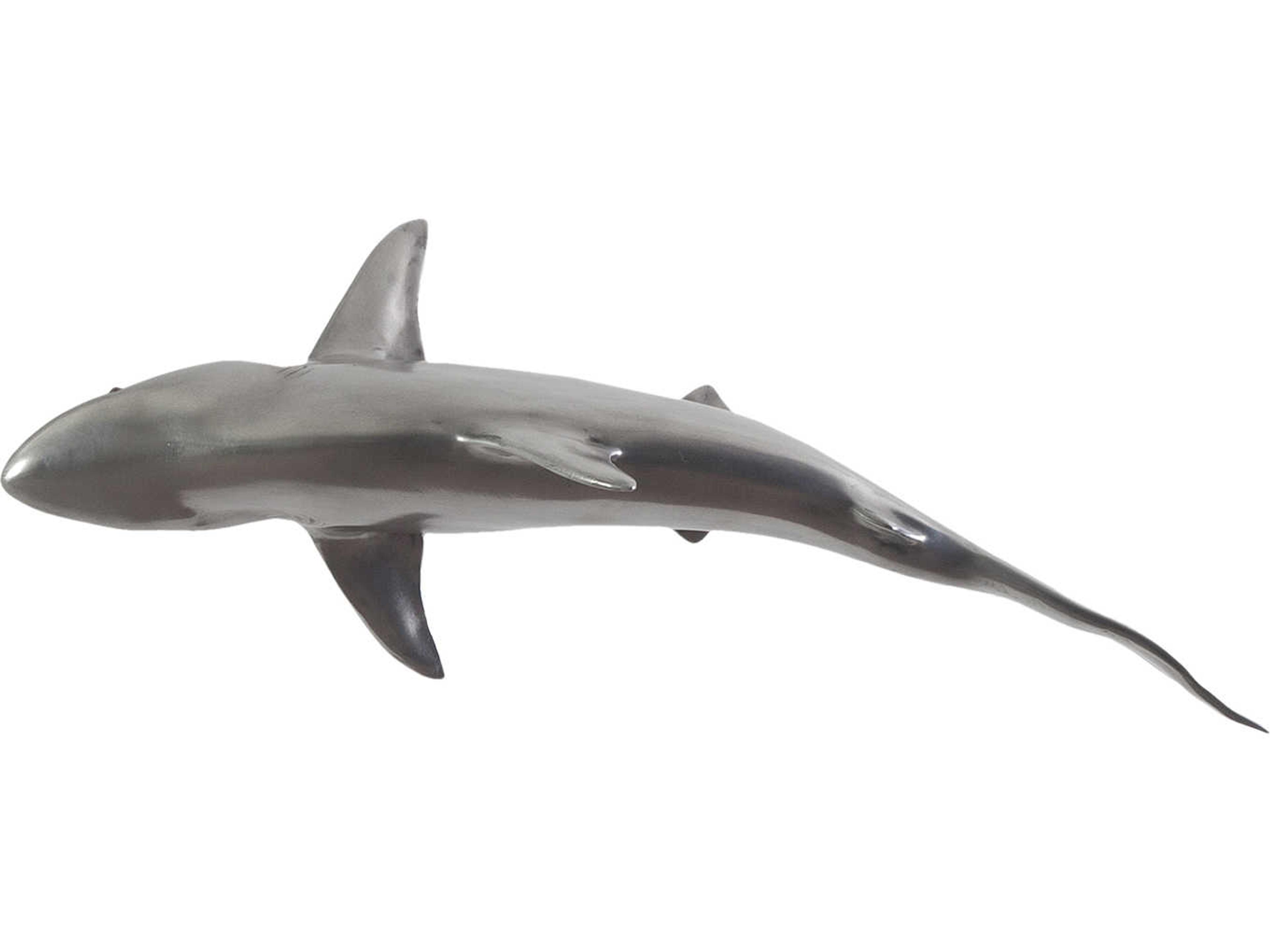 Silver Leaf Whaler Shark Fish 3D Wall Art