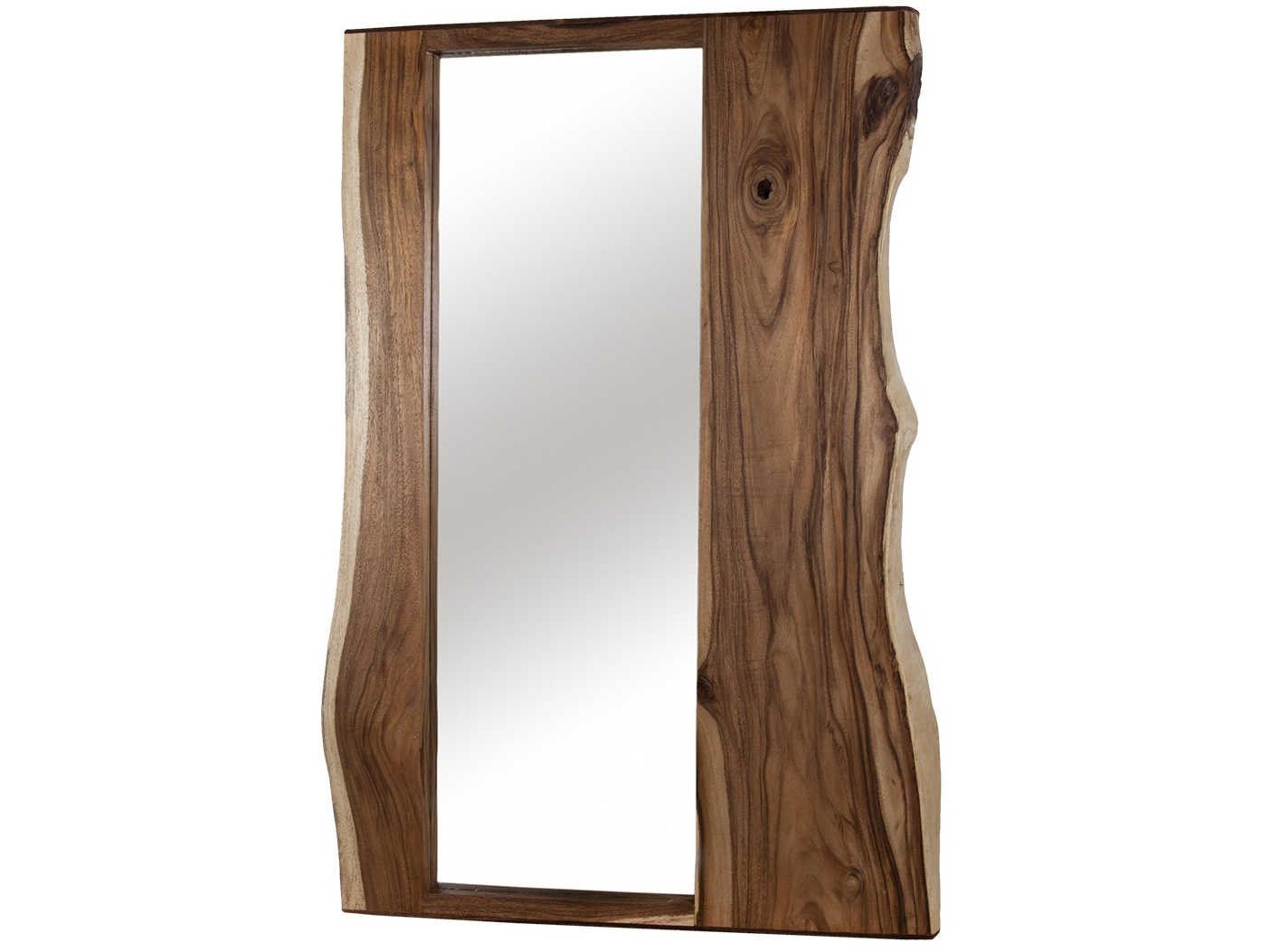 Split Slab Mirror Natural Chamcha Wood