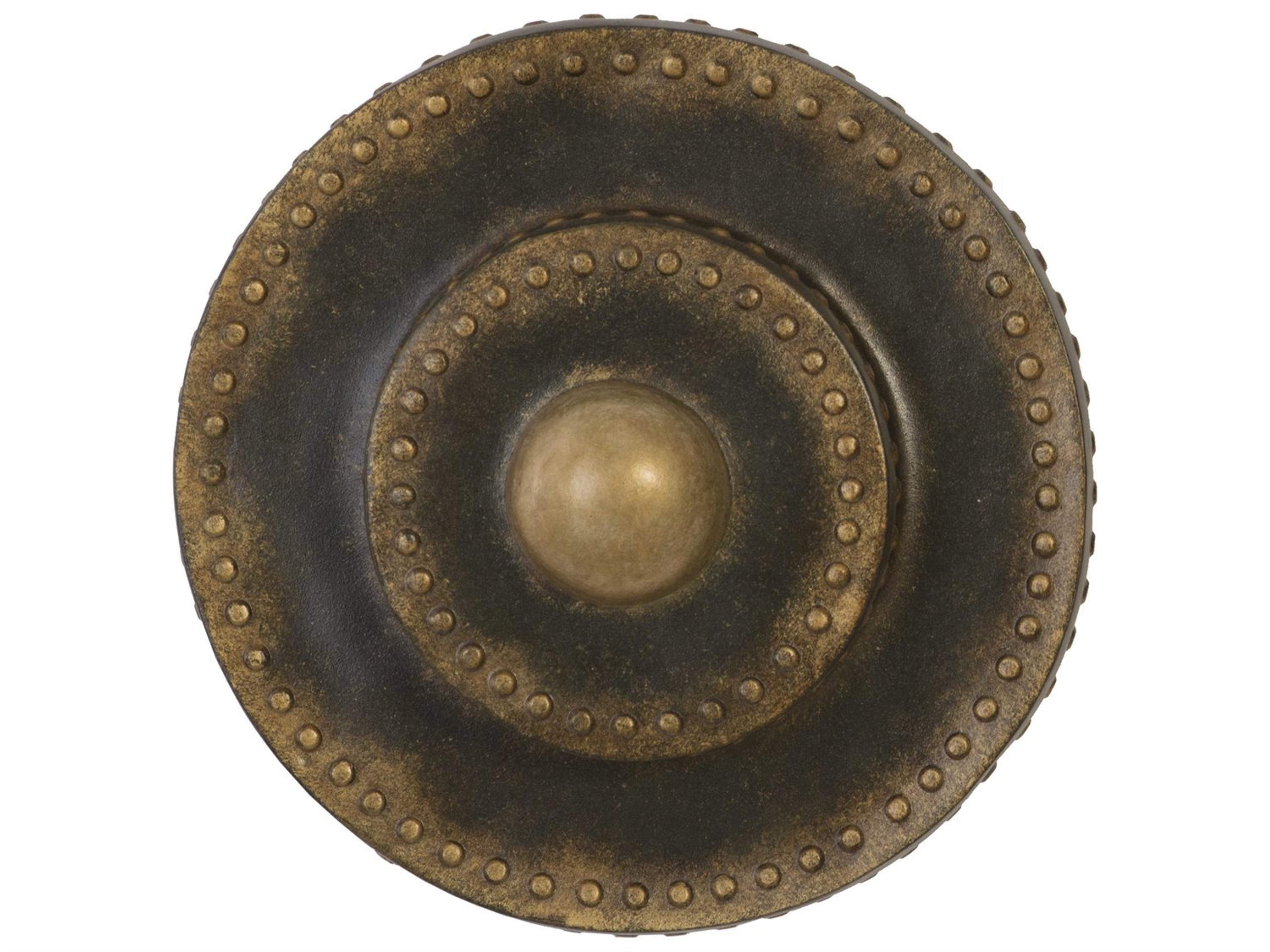 Circles Wall Tile Aged Bronze Decorative Wall Art