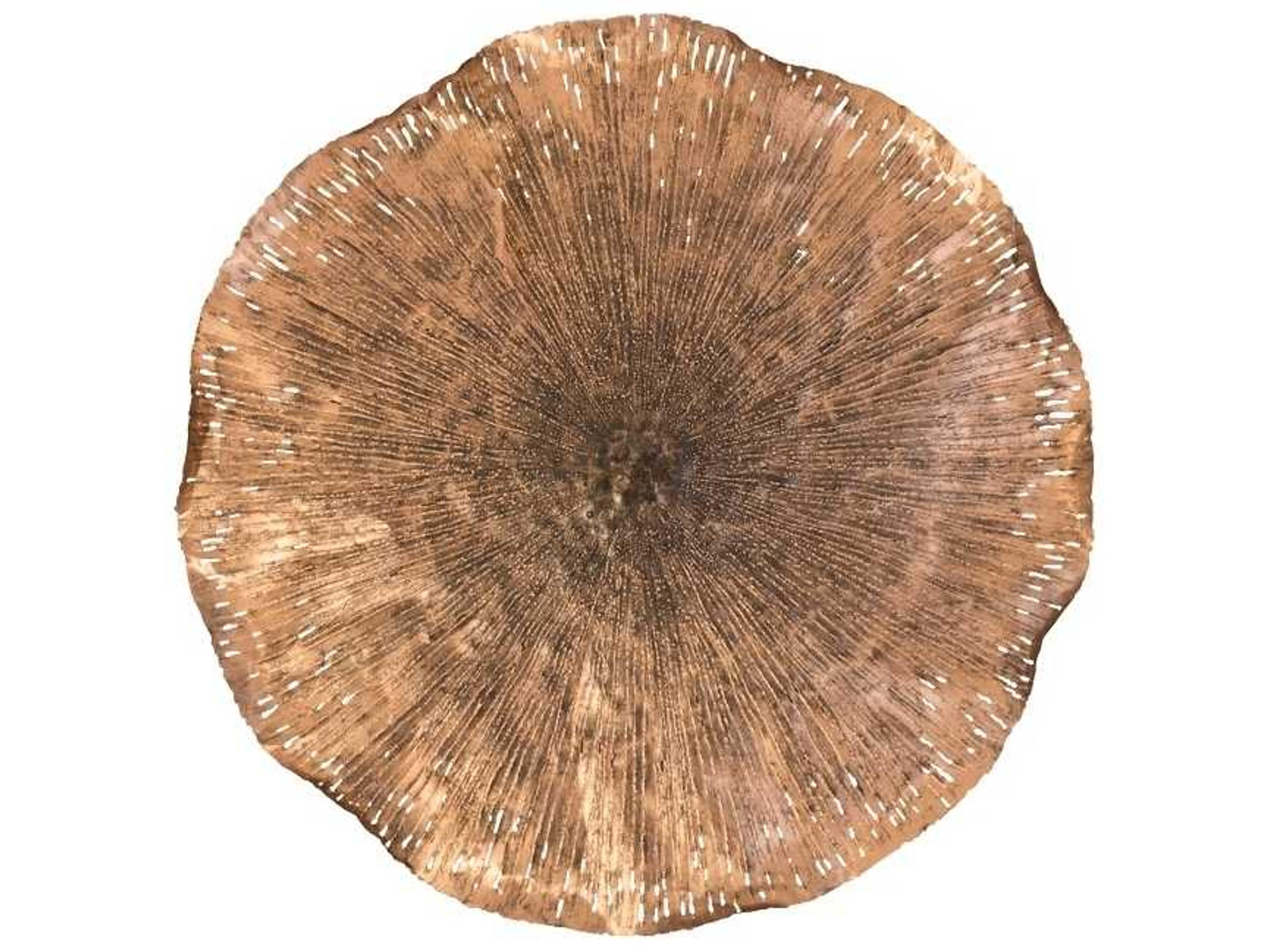 Lotus Wall Art Copper and Black Large