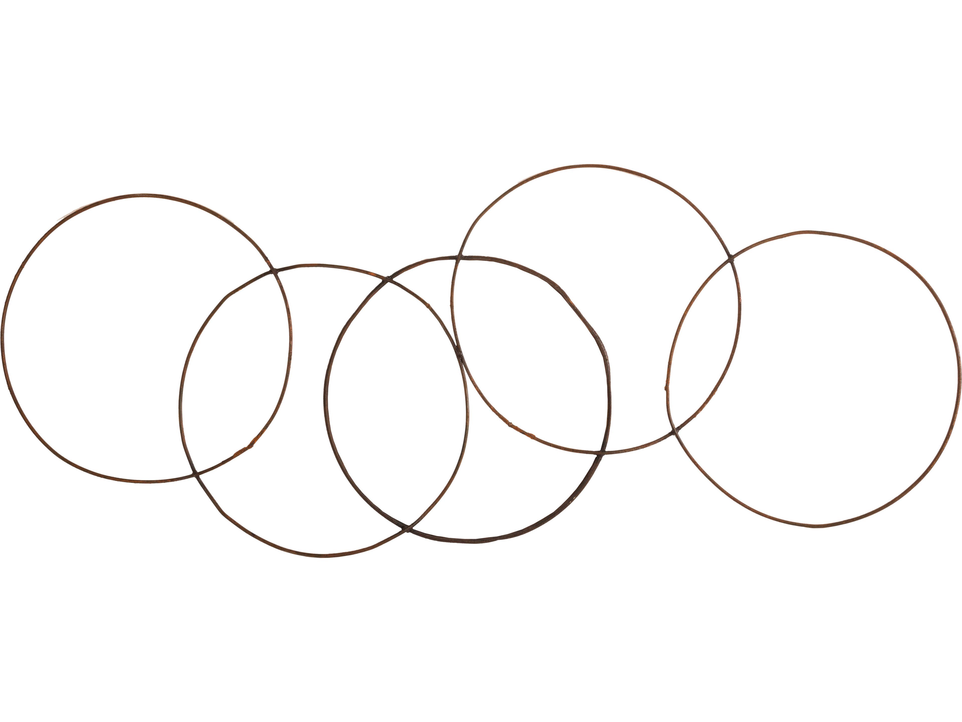 Olympic Five-Ring Wall Hanging Reclaimed Metal Art