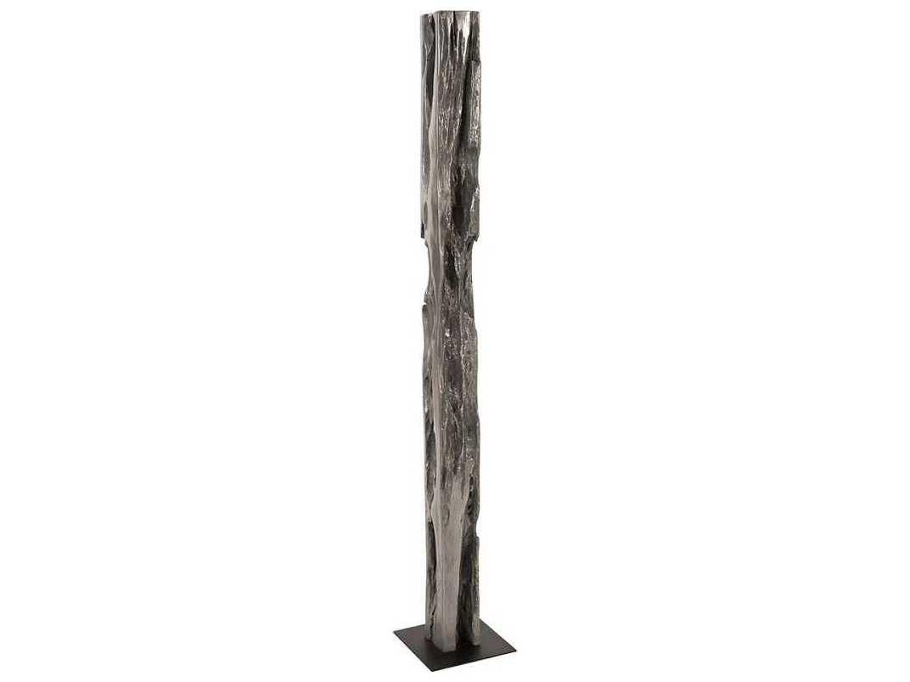 Plinth 53" High Grey Sculpture
