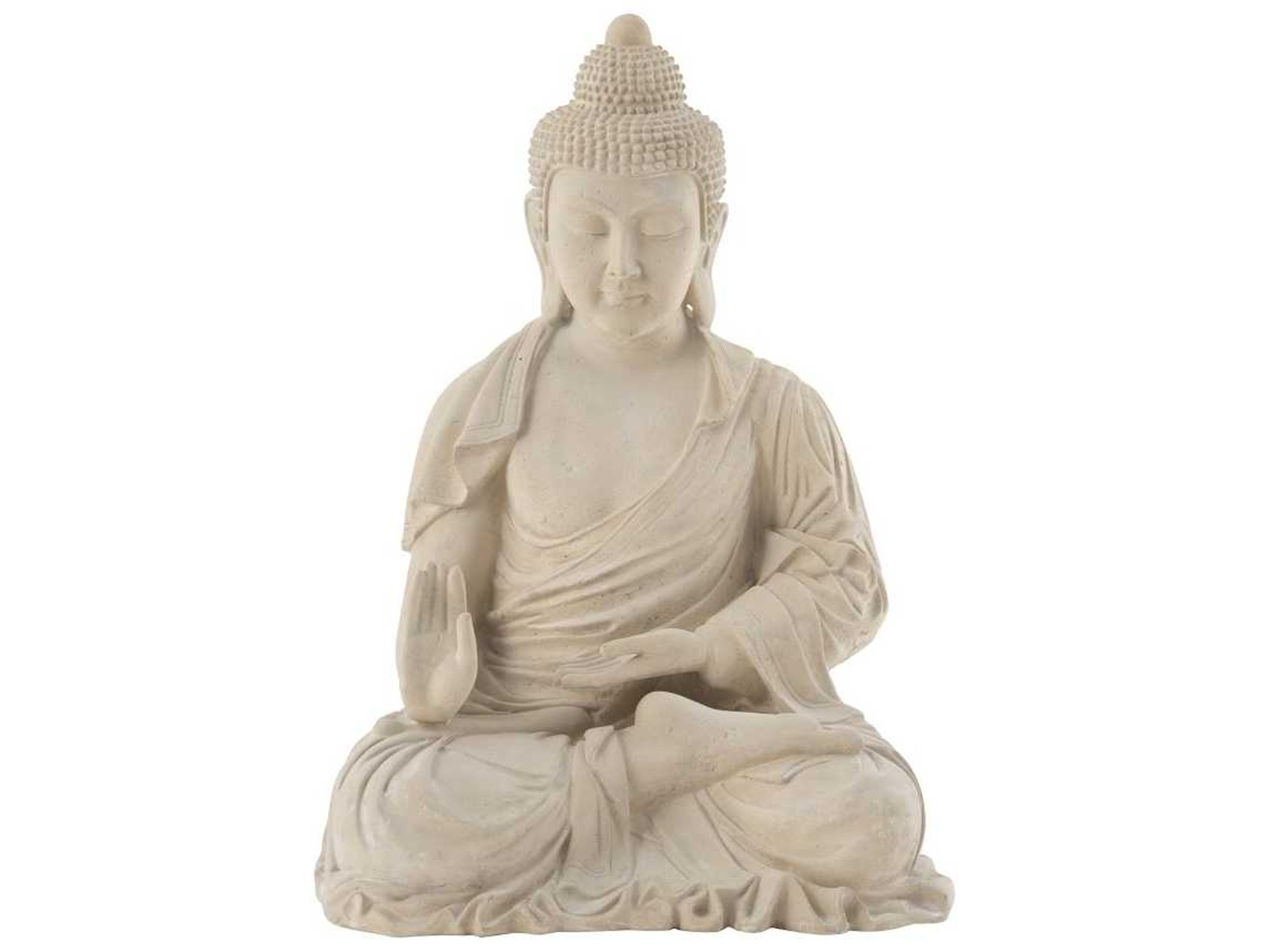Phillips Collection Roman Stone / Off White Enchanting Buddha Sculpture