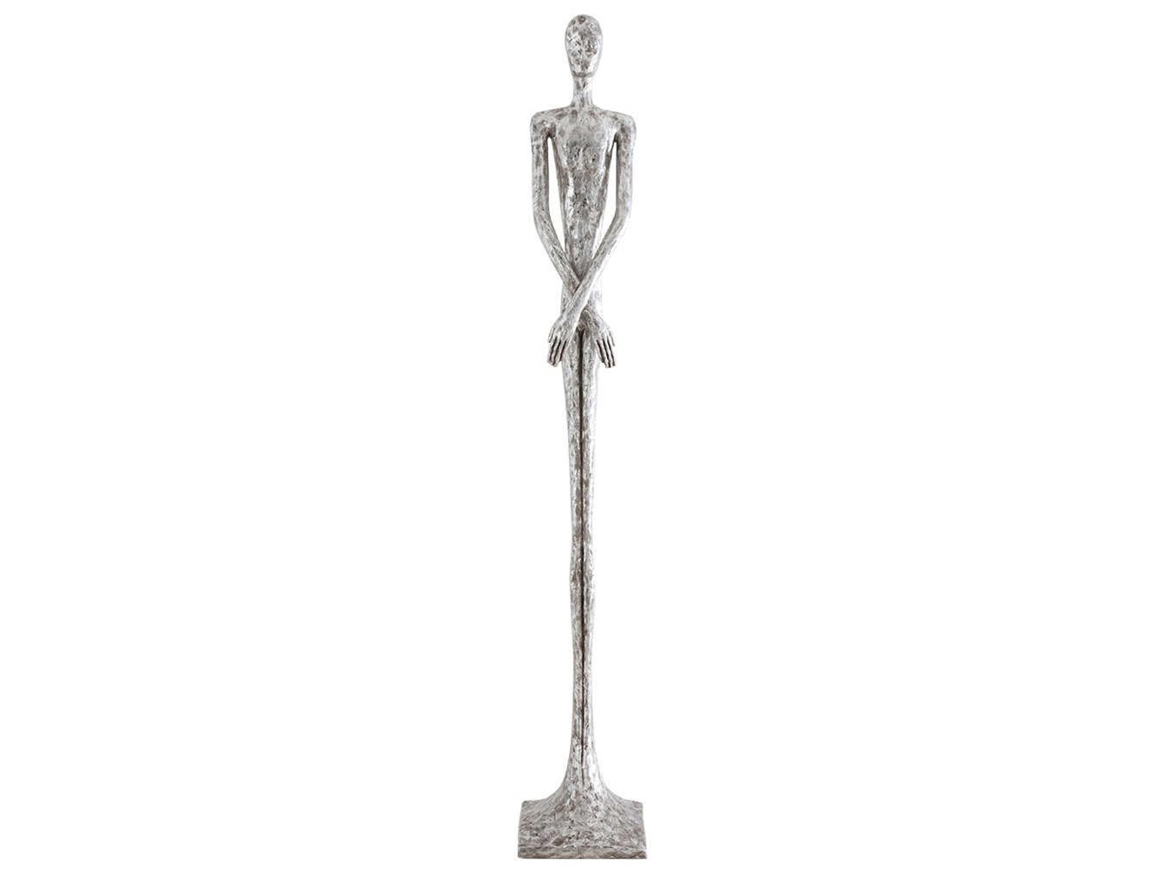 Silver Leaf Skinny Male Sculpture