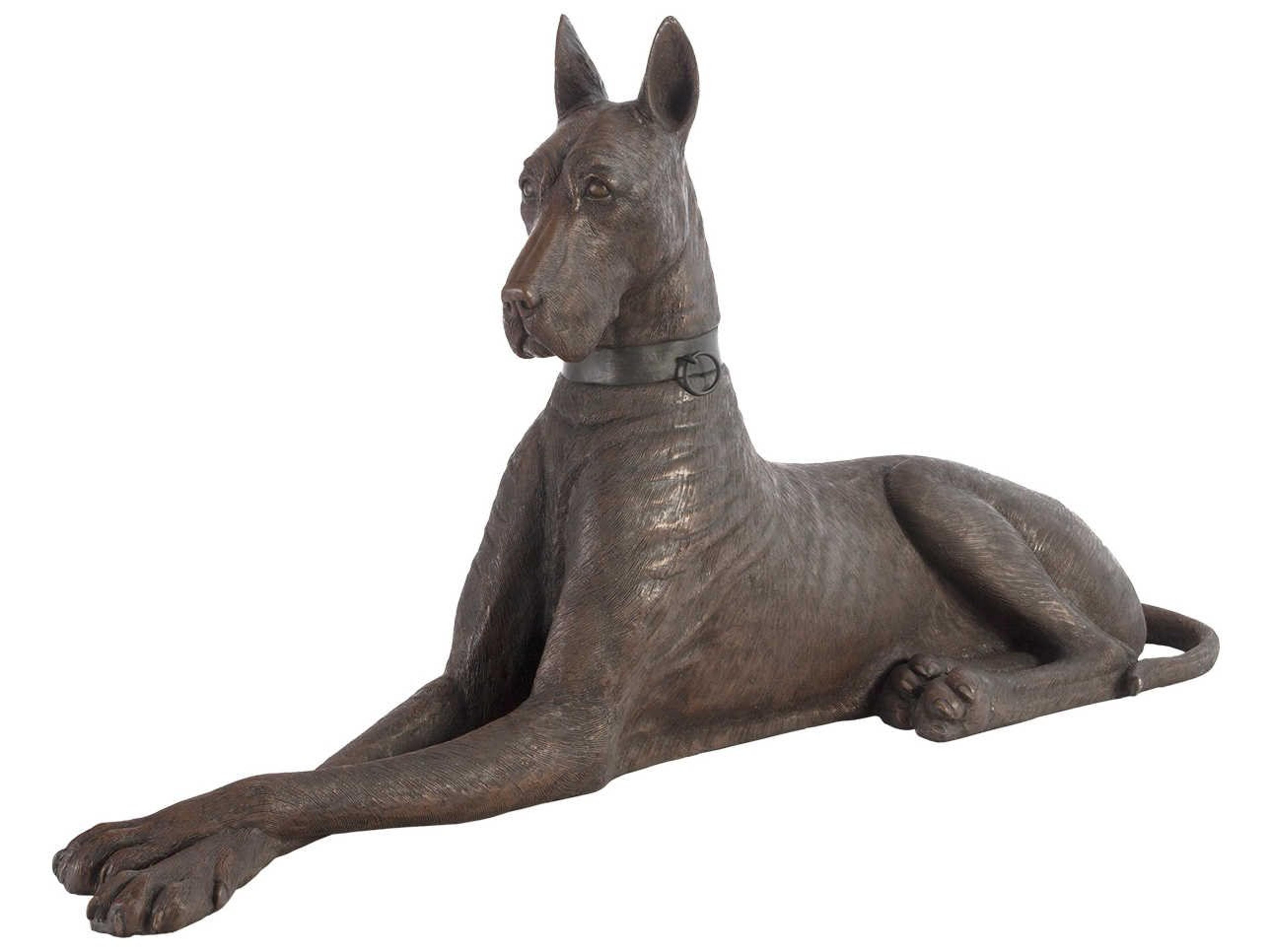 Bronze Right Facing Great Dane Sculpture Animals Collection