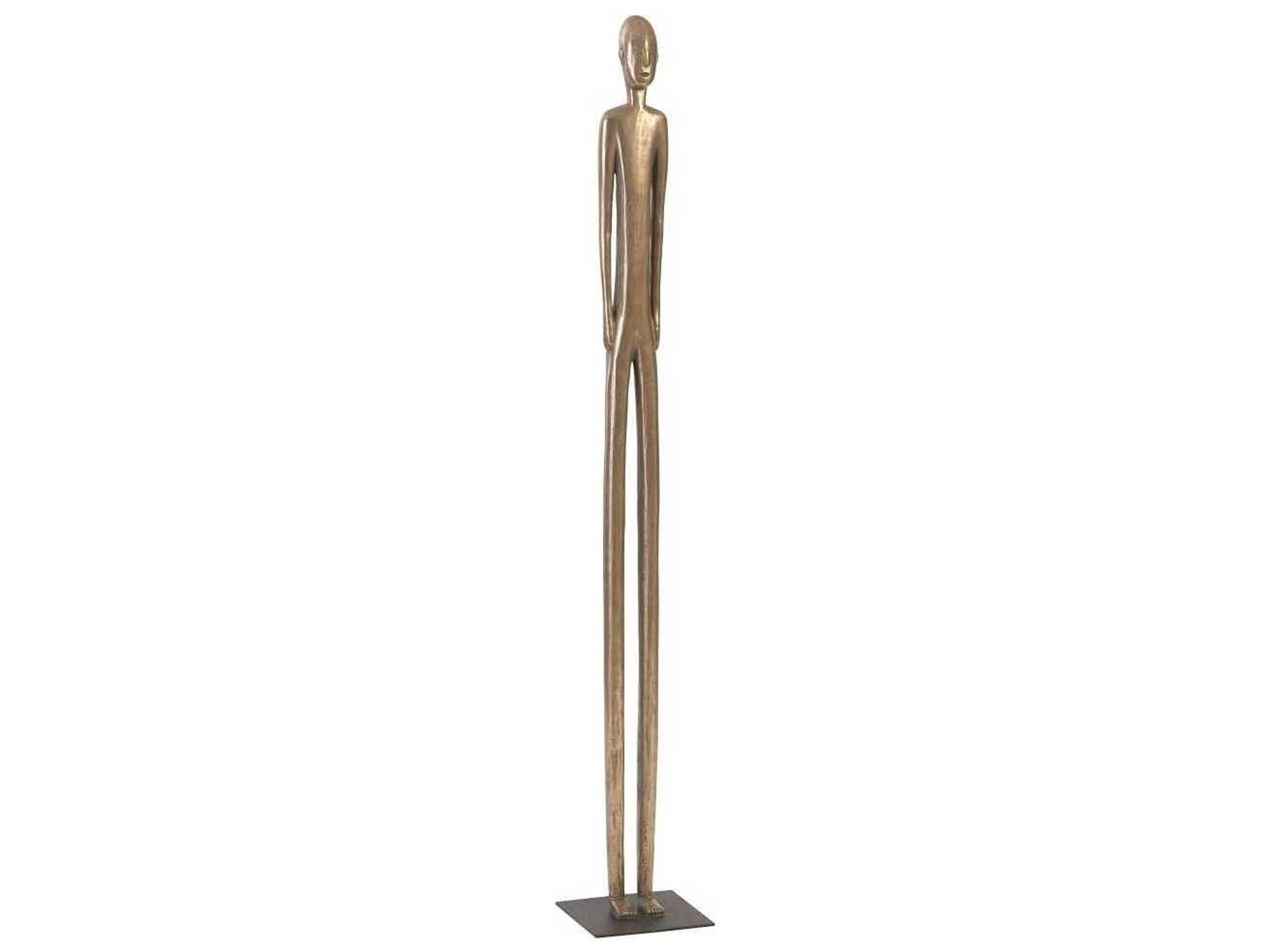 Polished Bronze 57" High Sculpture