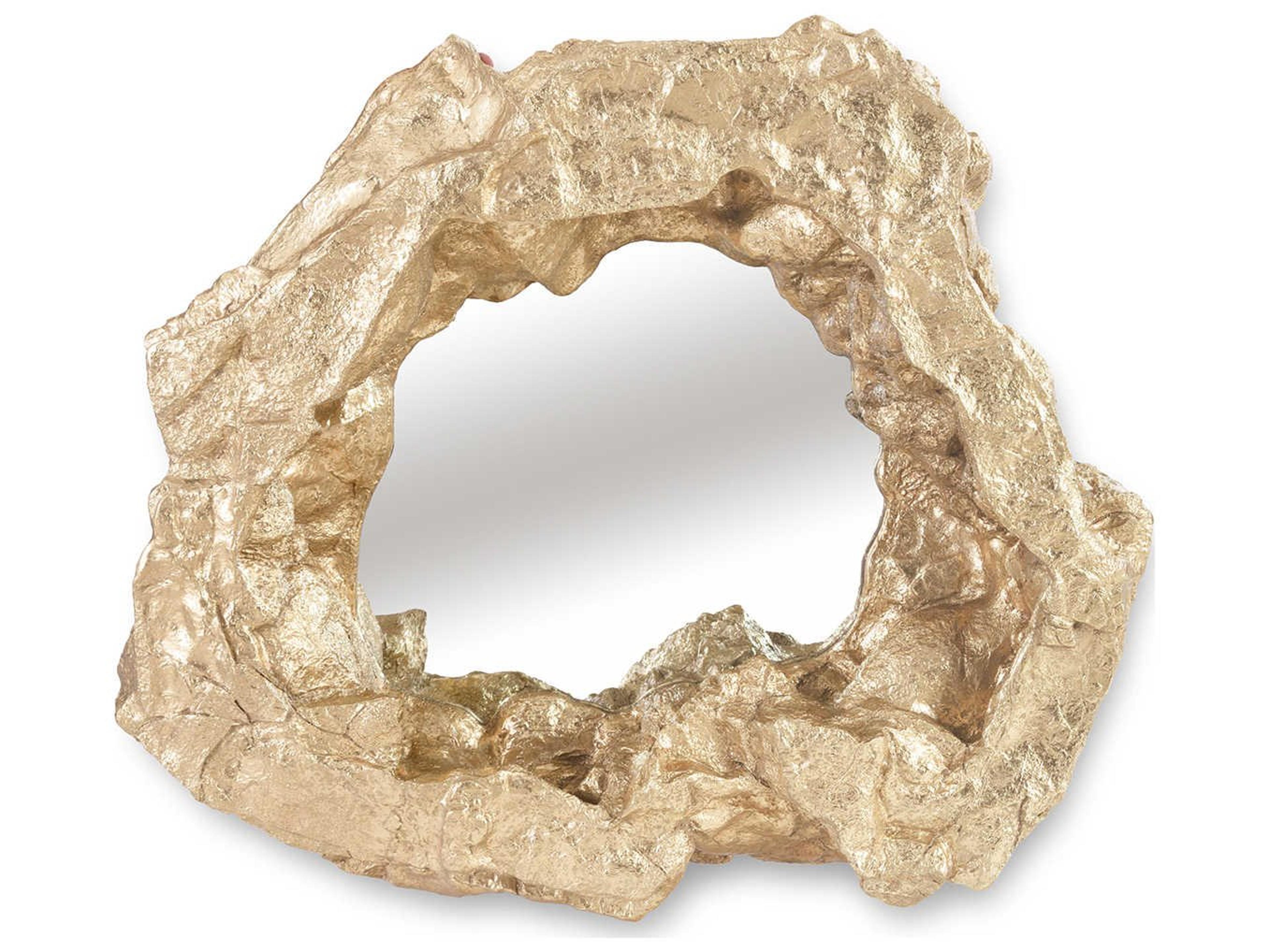 Rock Pond Wide Wall Mirror Gold Leaf