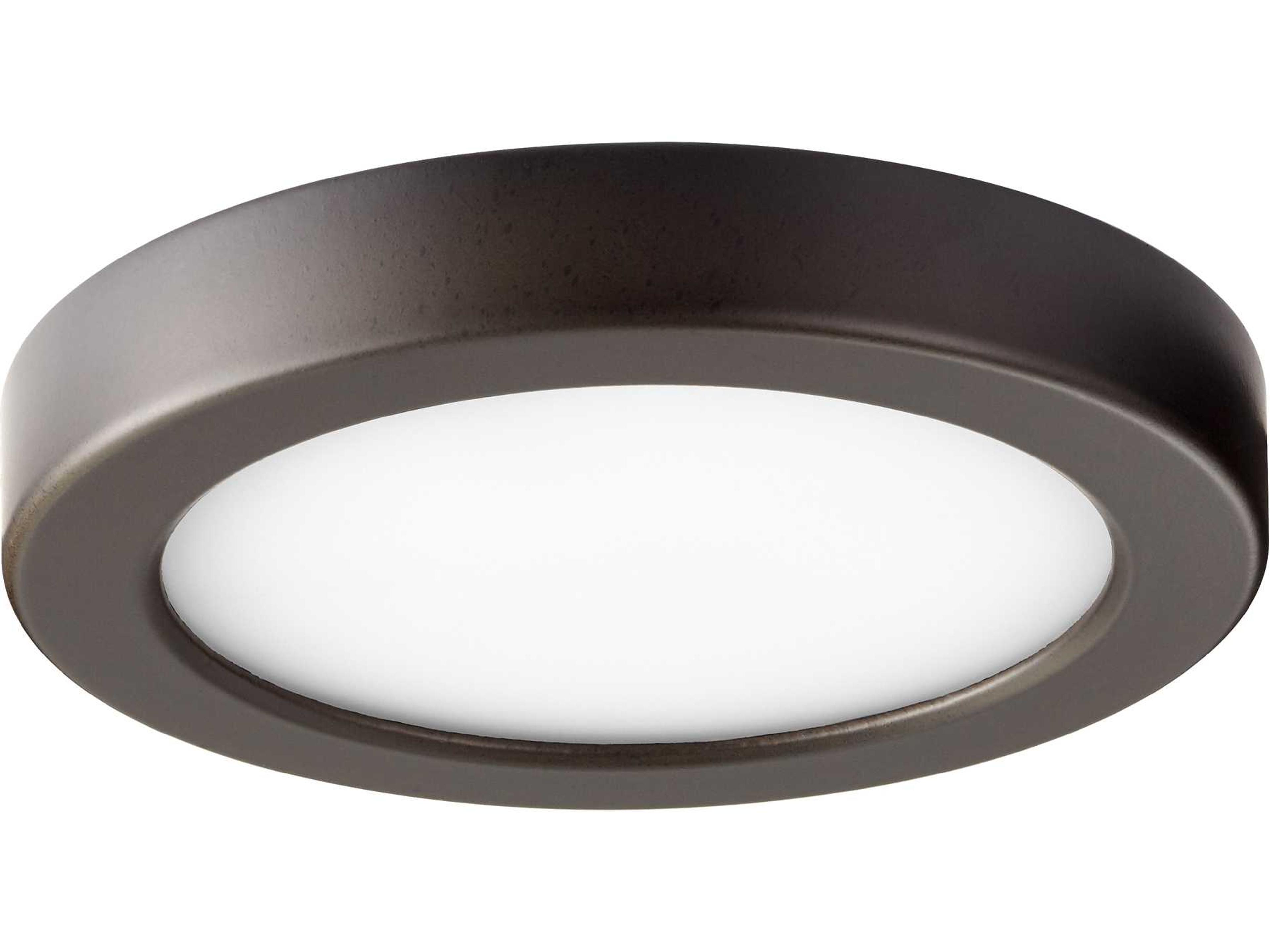 Oiled Bronze Round Flush Mount