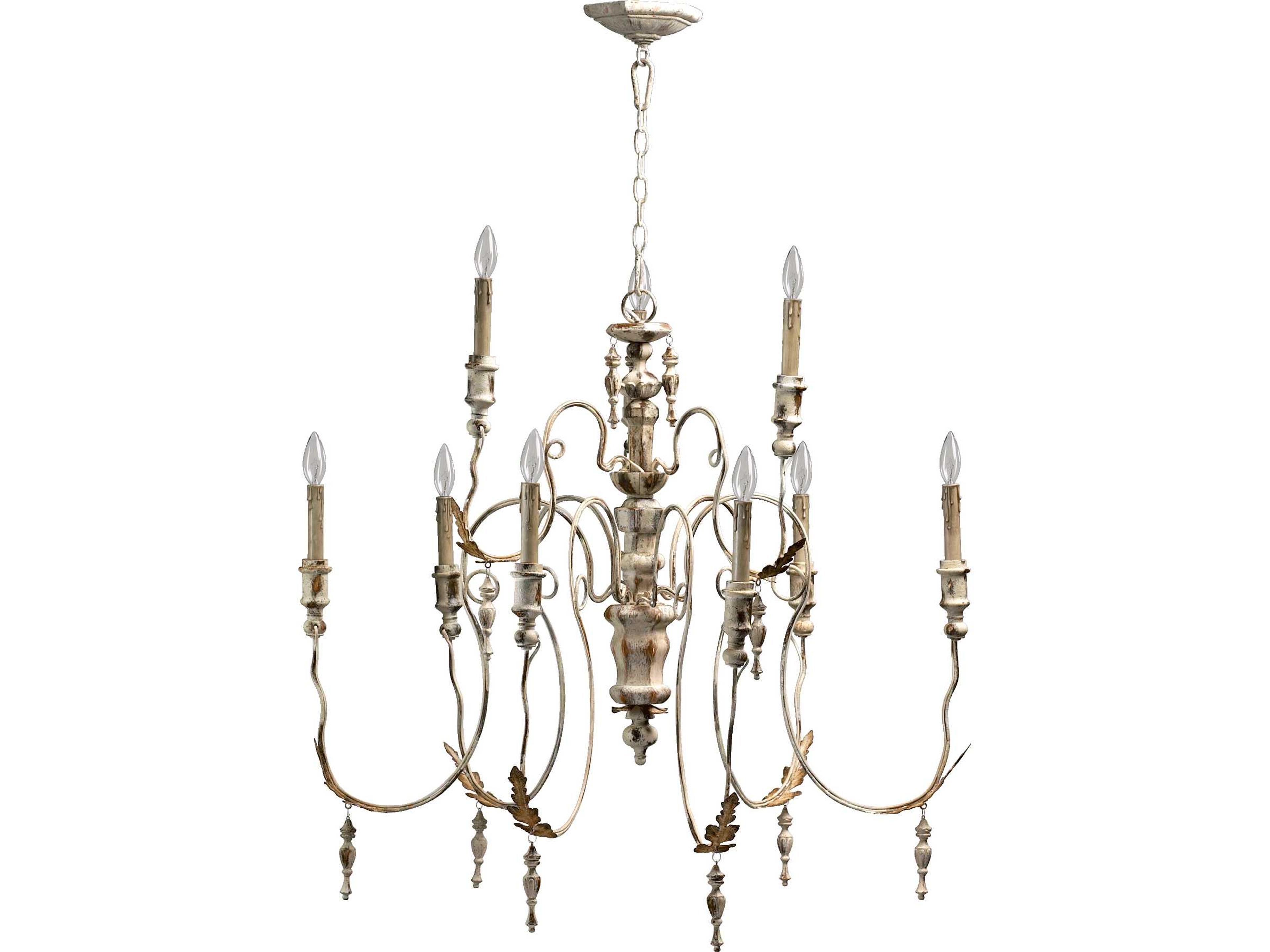Salento 9-Light Persian White Candelabra Chandelier