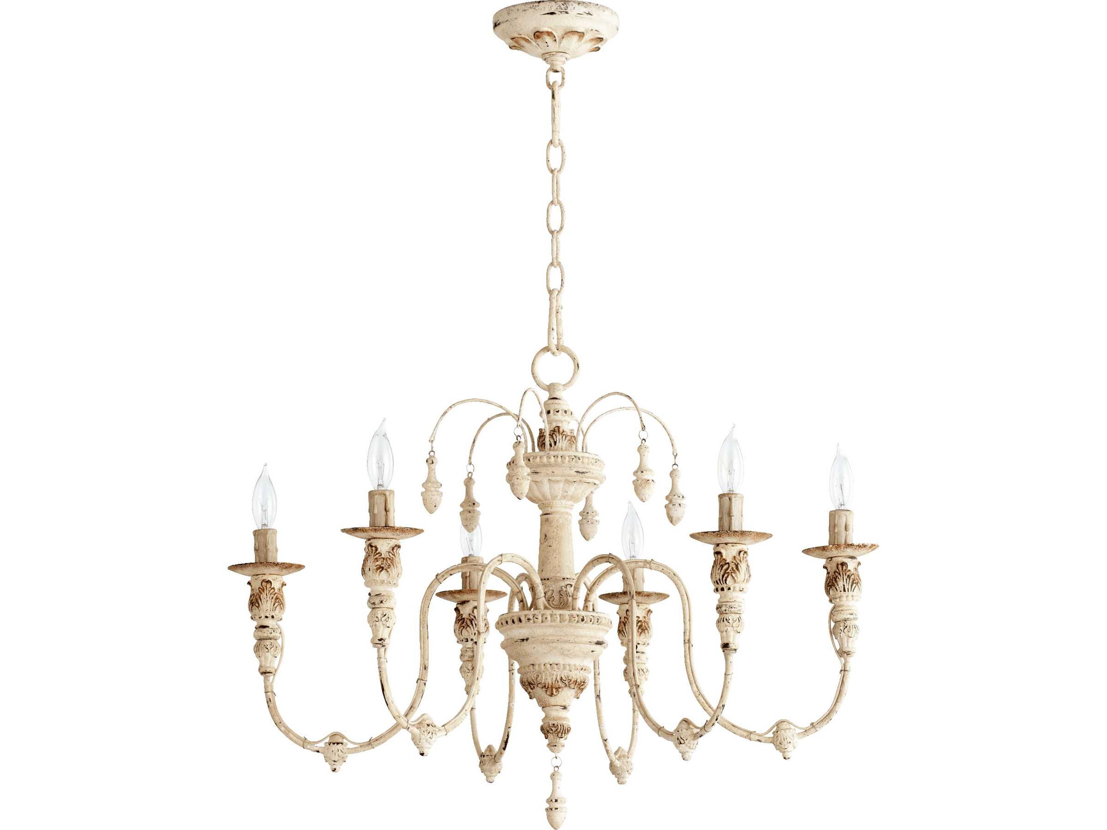 Salento 6-Light Persian White Candelabra Chandelier