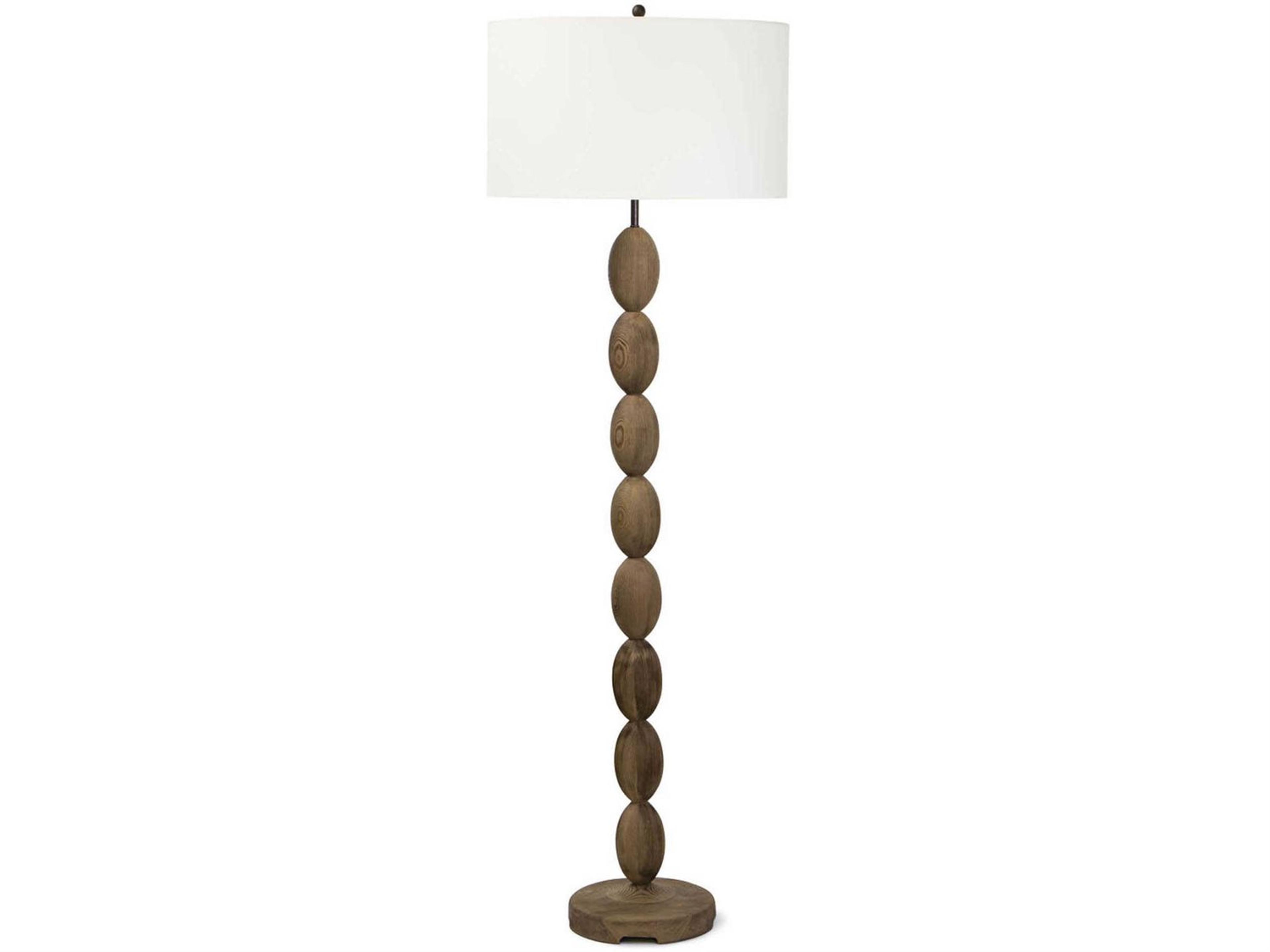 Buoy Wood Coastal Floor Lamp