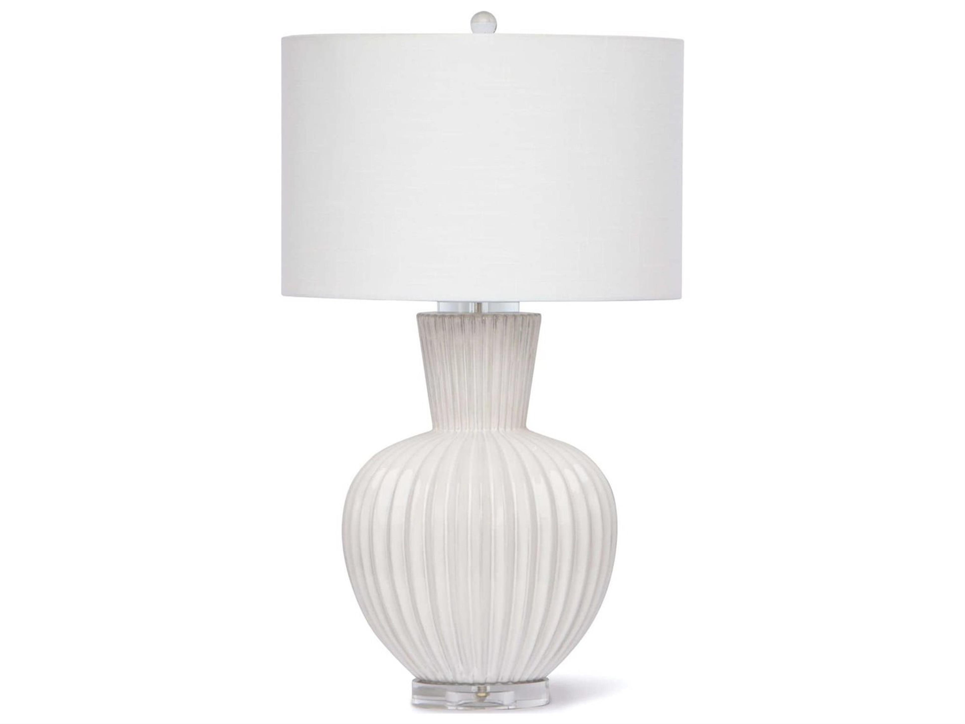 Madrid Ceramic Table Lamp 30-Inch White