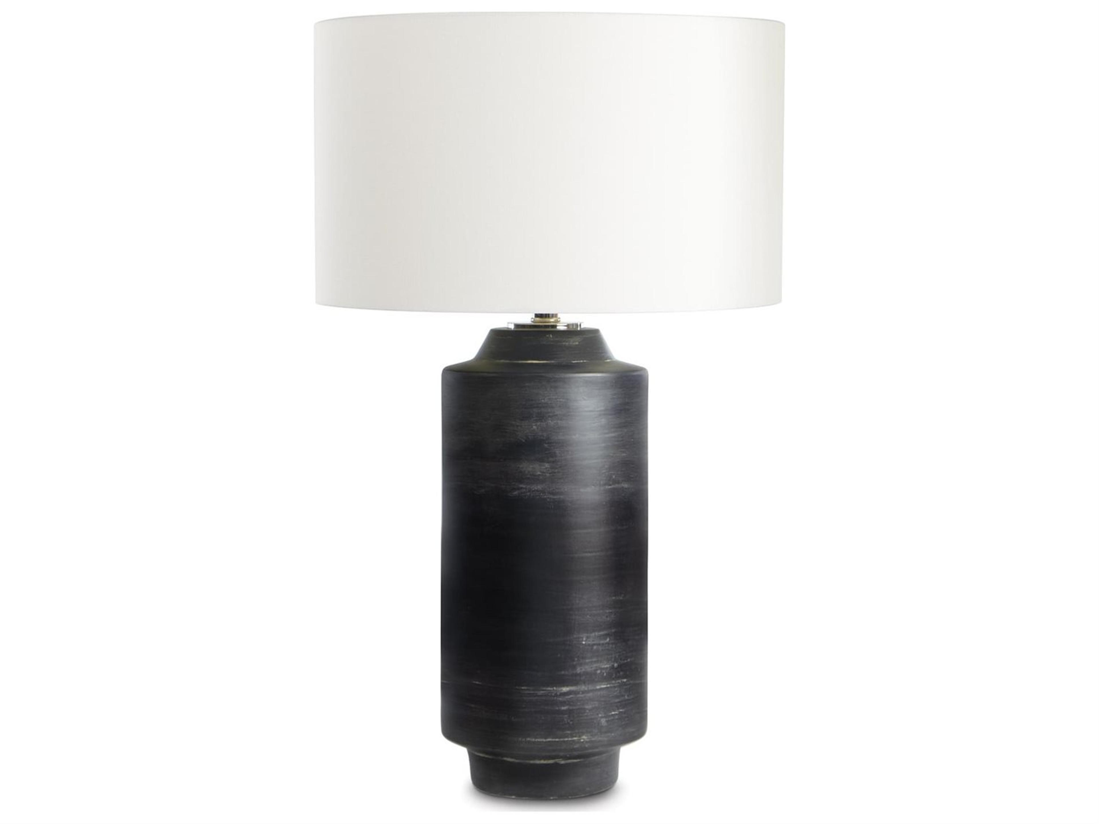 Dayton Ceramic Table Lamp In Ebony