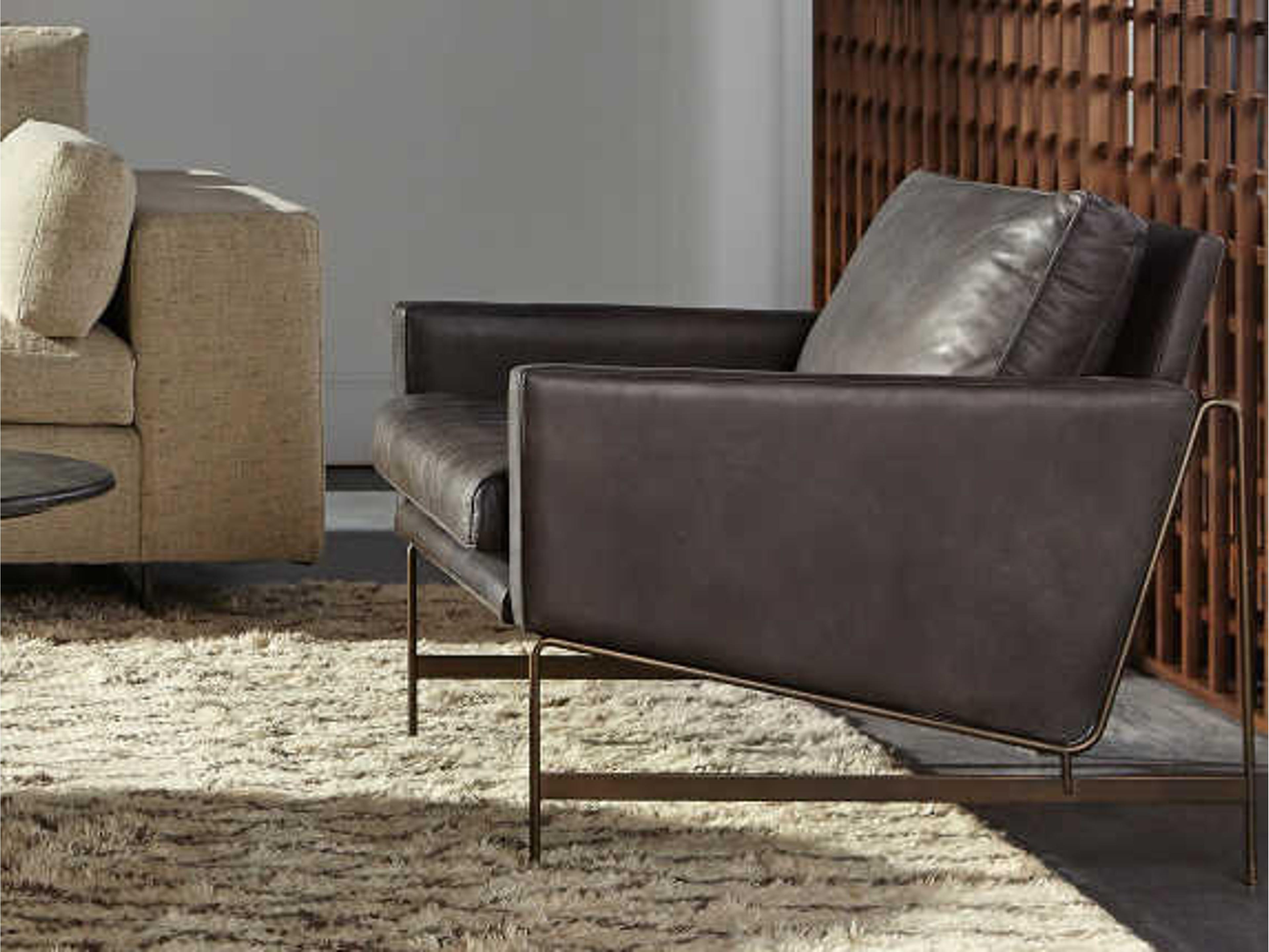 Sonder Living Vanessa Black Leather Club Chair