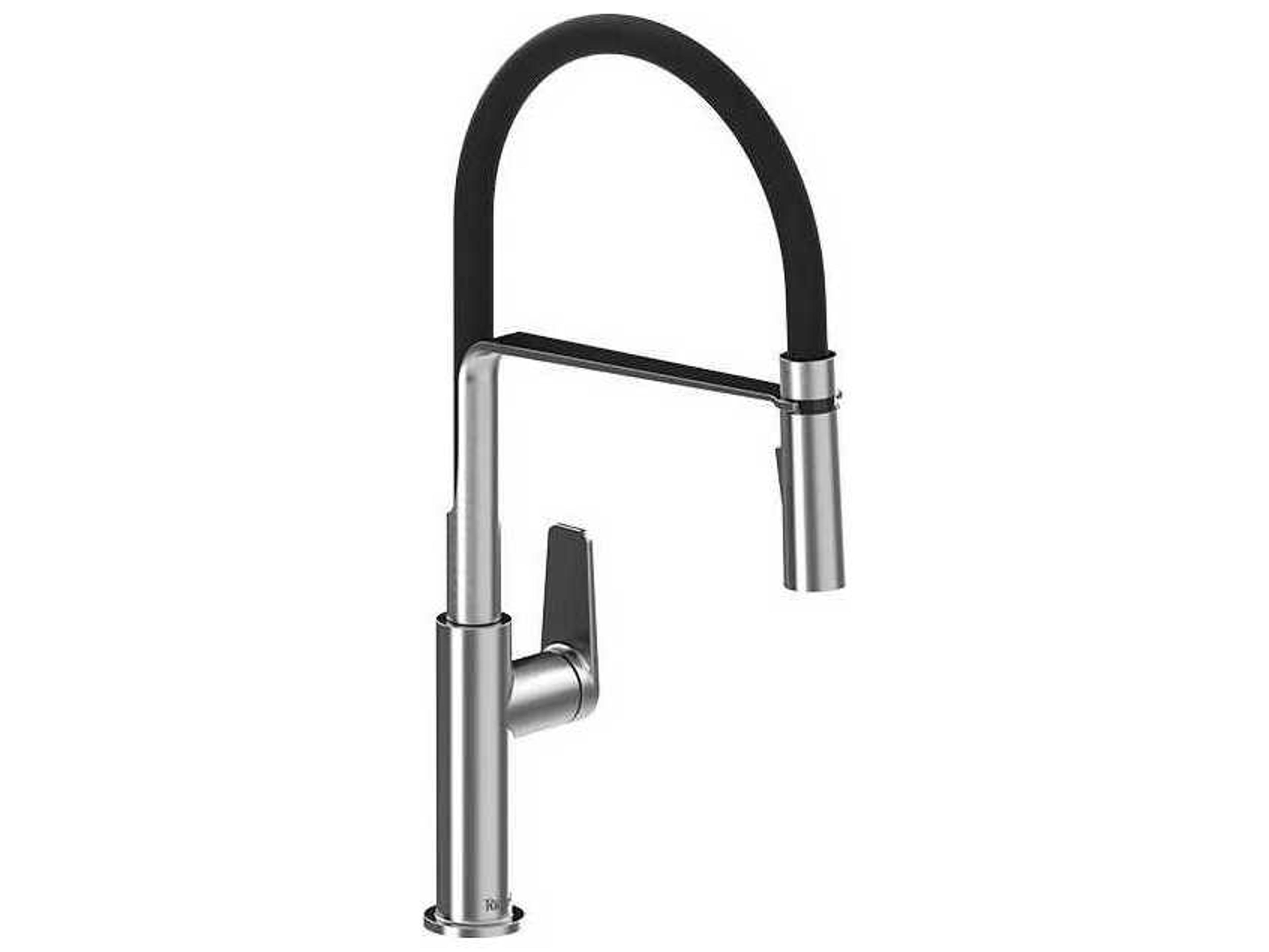 Mythic Stainless Steel Pull-Down Kitchen Faucet with Dual Spray