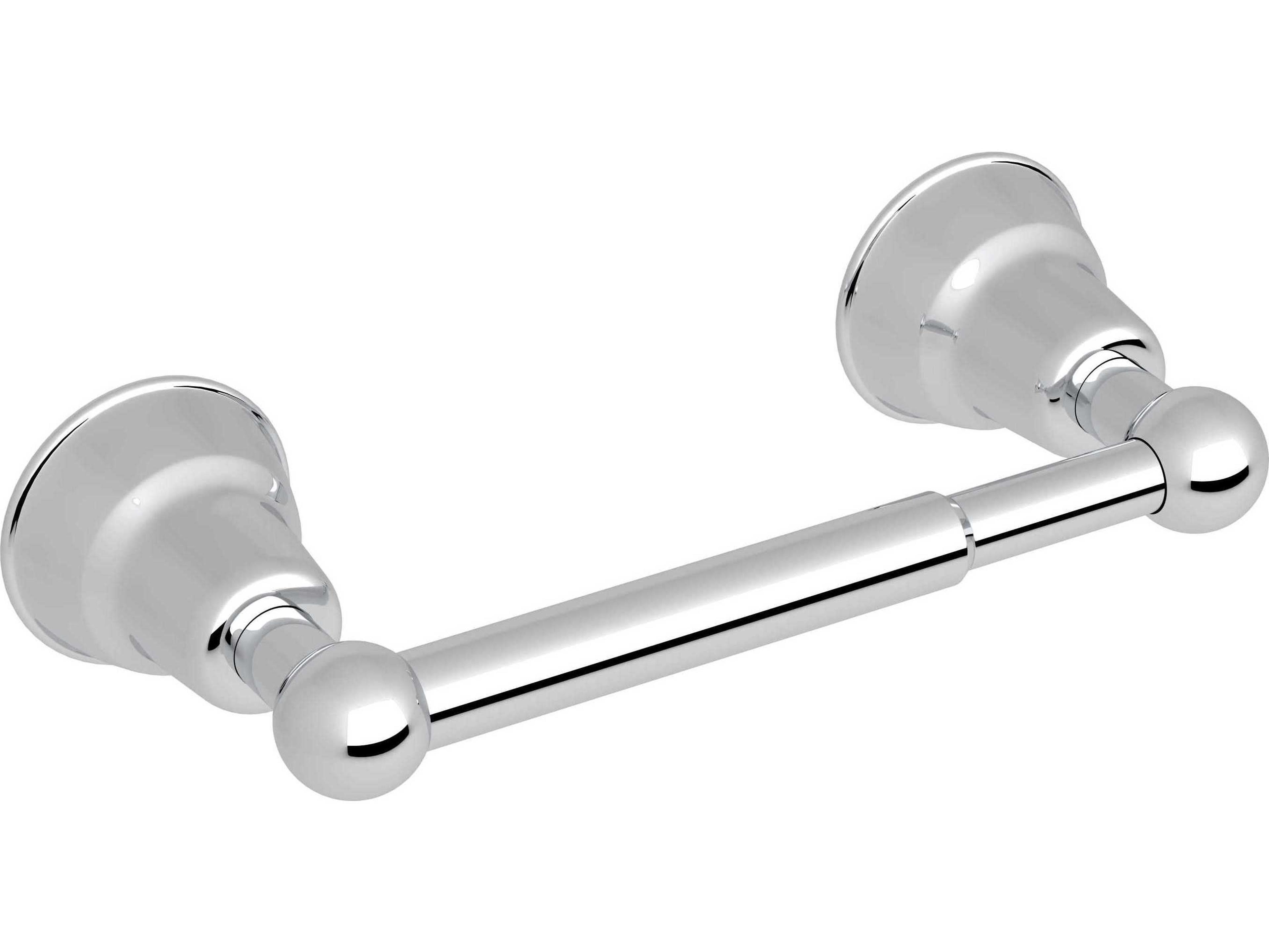 Arcana Polished Chrome Wall Mount Single Spring Loaded Toilet Paper Holder